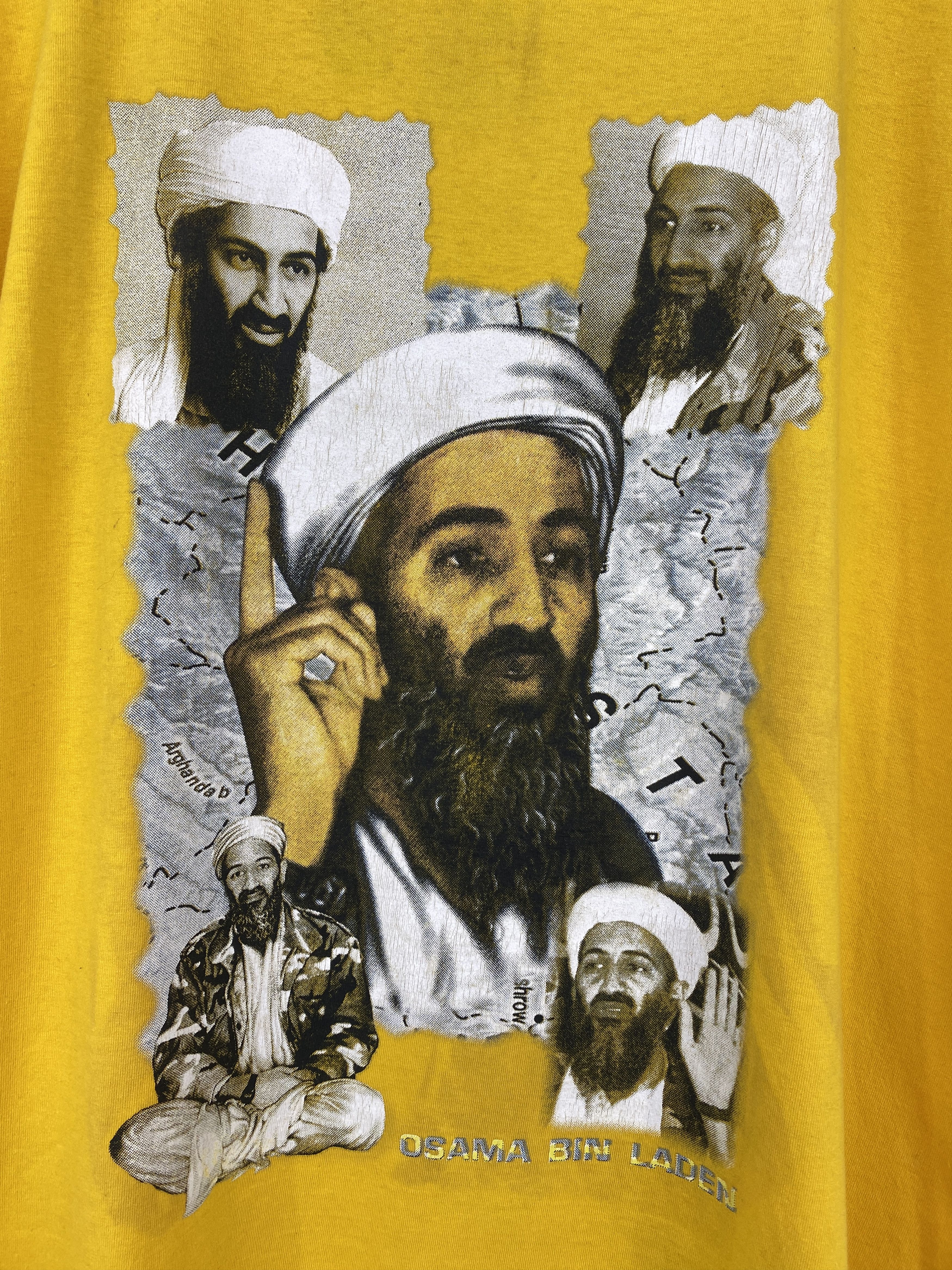 Rap Tees × Vintage Vintage Osama Bin Laden Bootleg Rap Tees T Shirt TA0534 Size US L / EU 52-54 / 3 - 8 Thumbnail