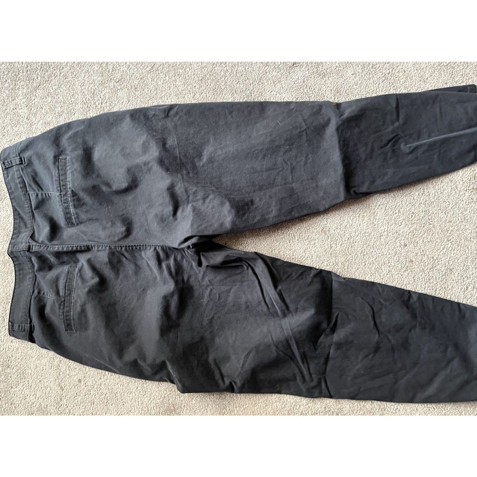 Express Express Pants Womens Size 12 Black Super High Rise Straight Leg Ankle Tapered Size 34" / US 12 / IT 48 - 3 Thumbnail