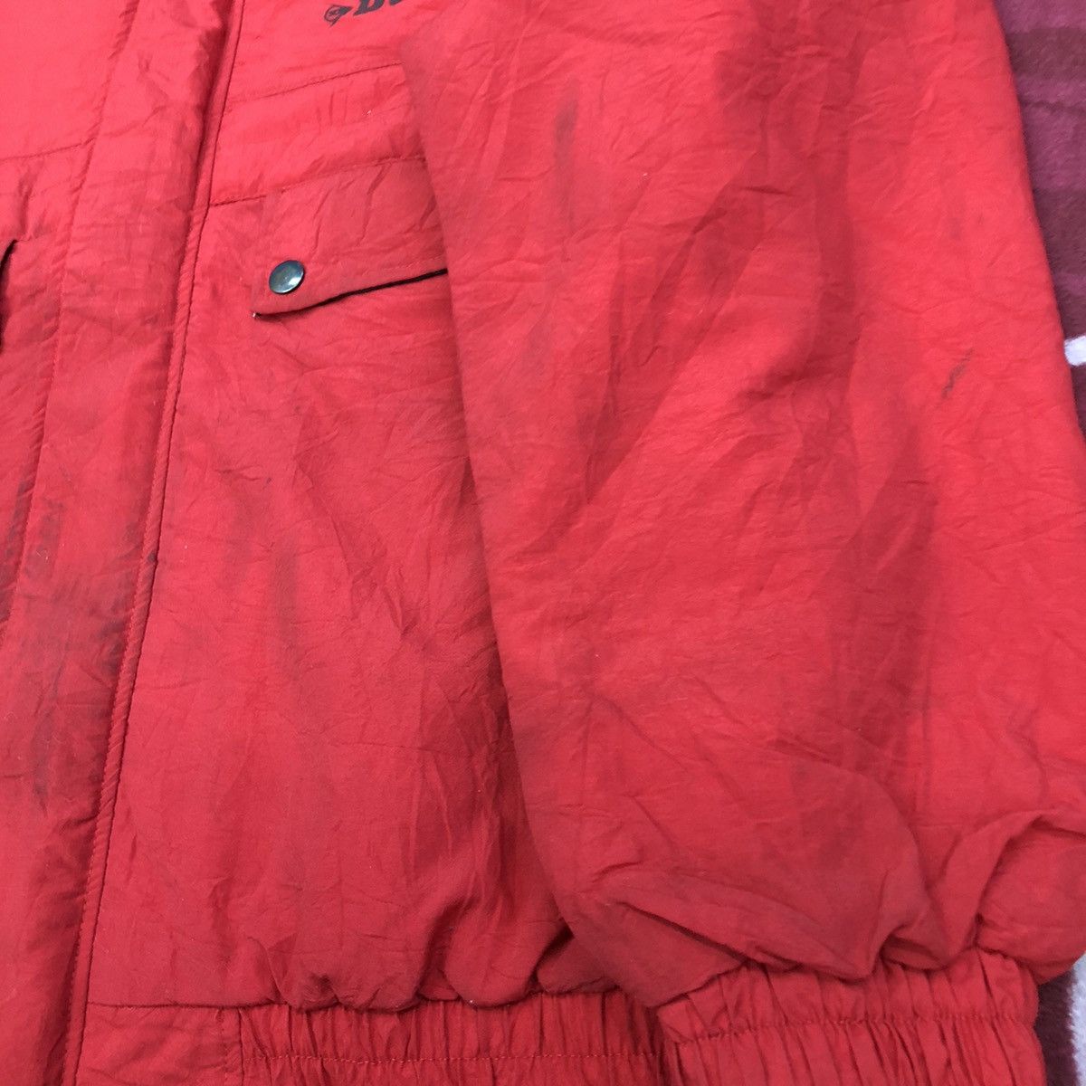 Dunlop × Vintage Vintage Dunlop Motosports Grasphic Bomber Jacket Size US L / EU 52-54 / 3 - 11 Thumbnail
