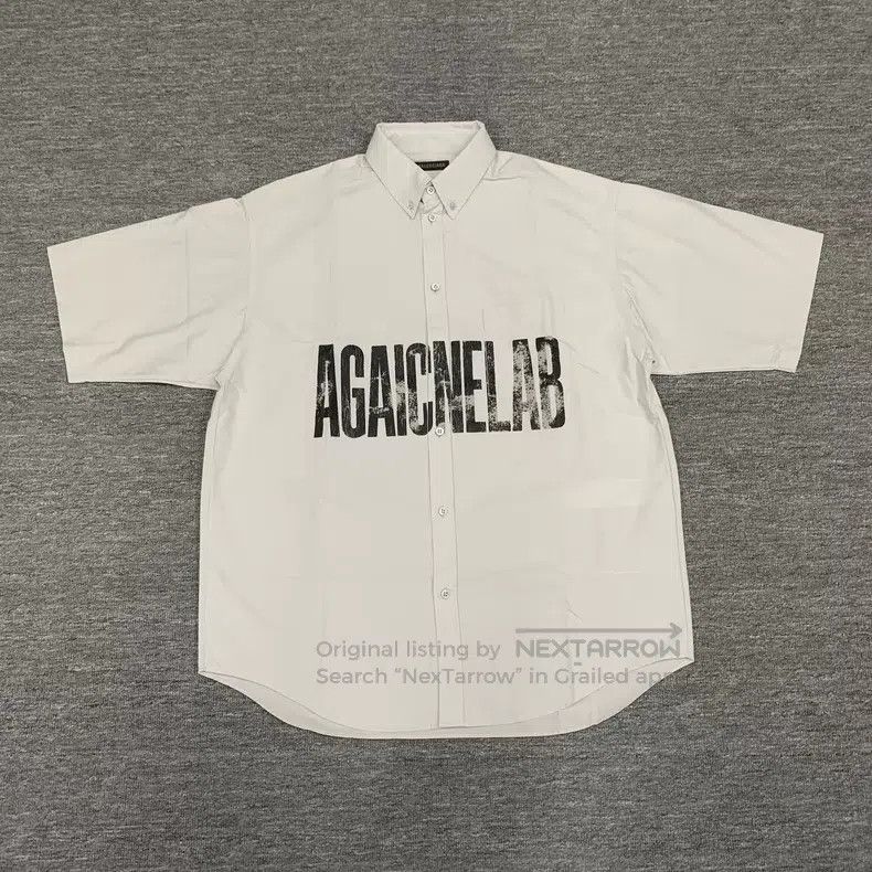 Balenciaga Balenciaga size 37 White Destroyed Reversed Logo Shirt Sho Size US XS / EU 42 / 0 - 1 Thumbnail