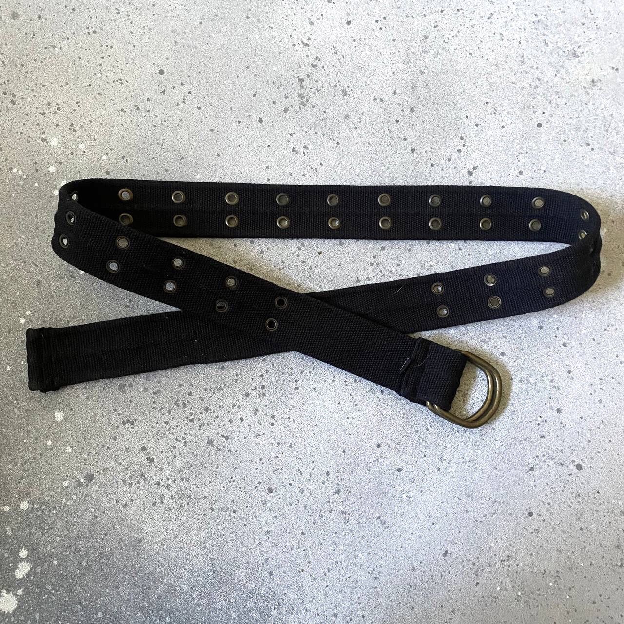 20471120 × Hysteric Glamour × Seditionaries Japanese Vintage Black Cotton Unisex Belt (Rick Owens style) Size ONE SIZE - 1 Thumbnail