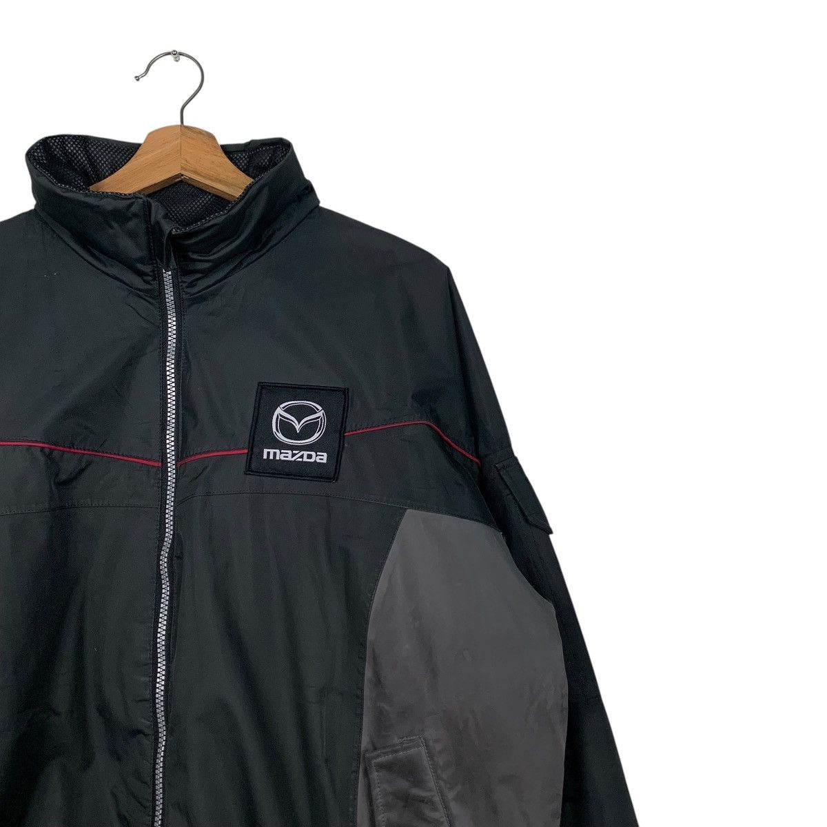 Japanese Brand MAZDA Big Logo Xebec Waterproof Jacket #2585-C117 Size US L / EU 52-54 / 3 - 5 Thumbnail