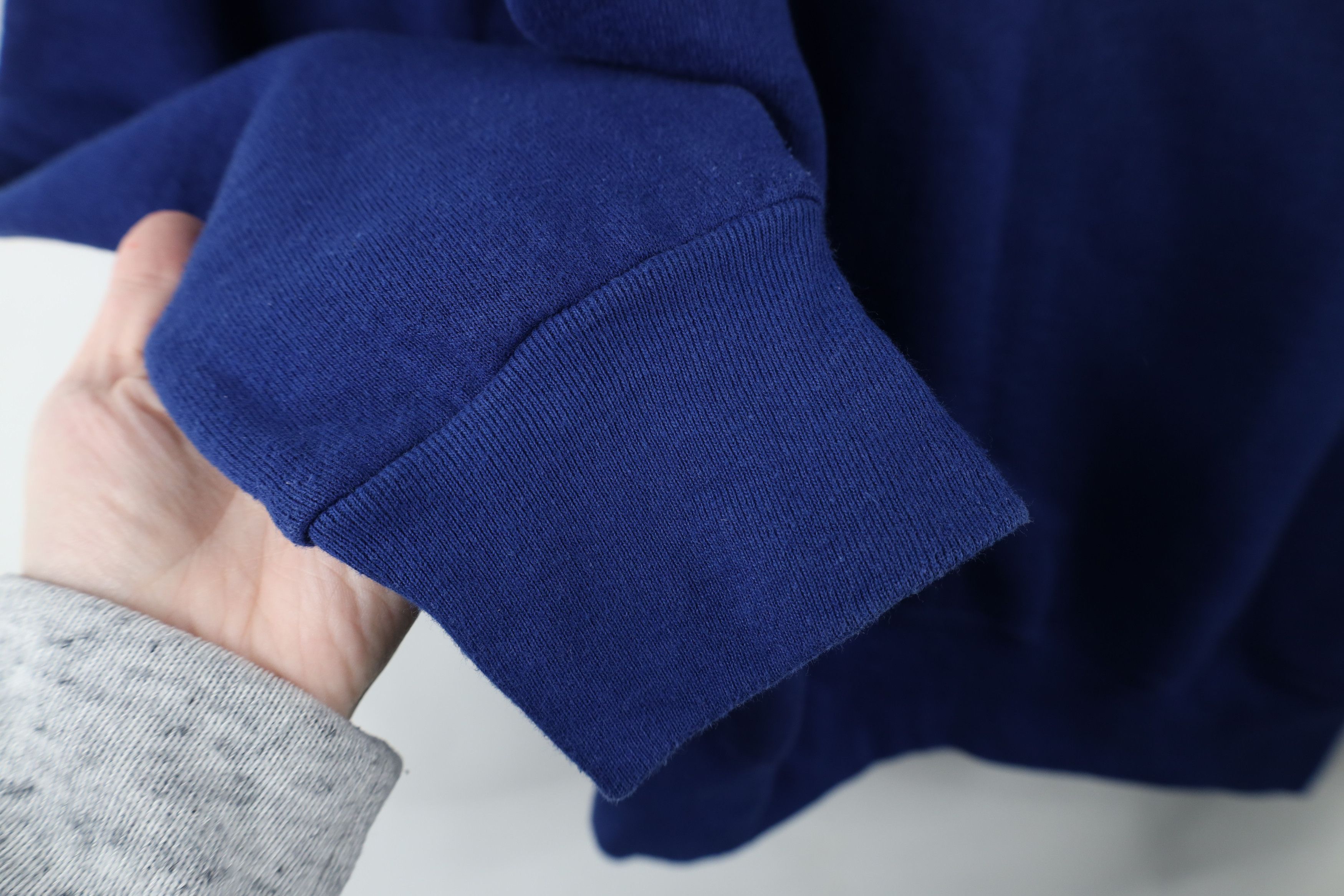 Vintage Vintage 90s Streetwear Blank Heavyweight Sweatshirt Blue USA Size US XL / EU 56 / 4 - 6 Thumbnail
