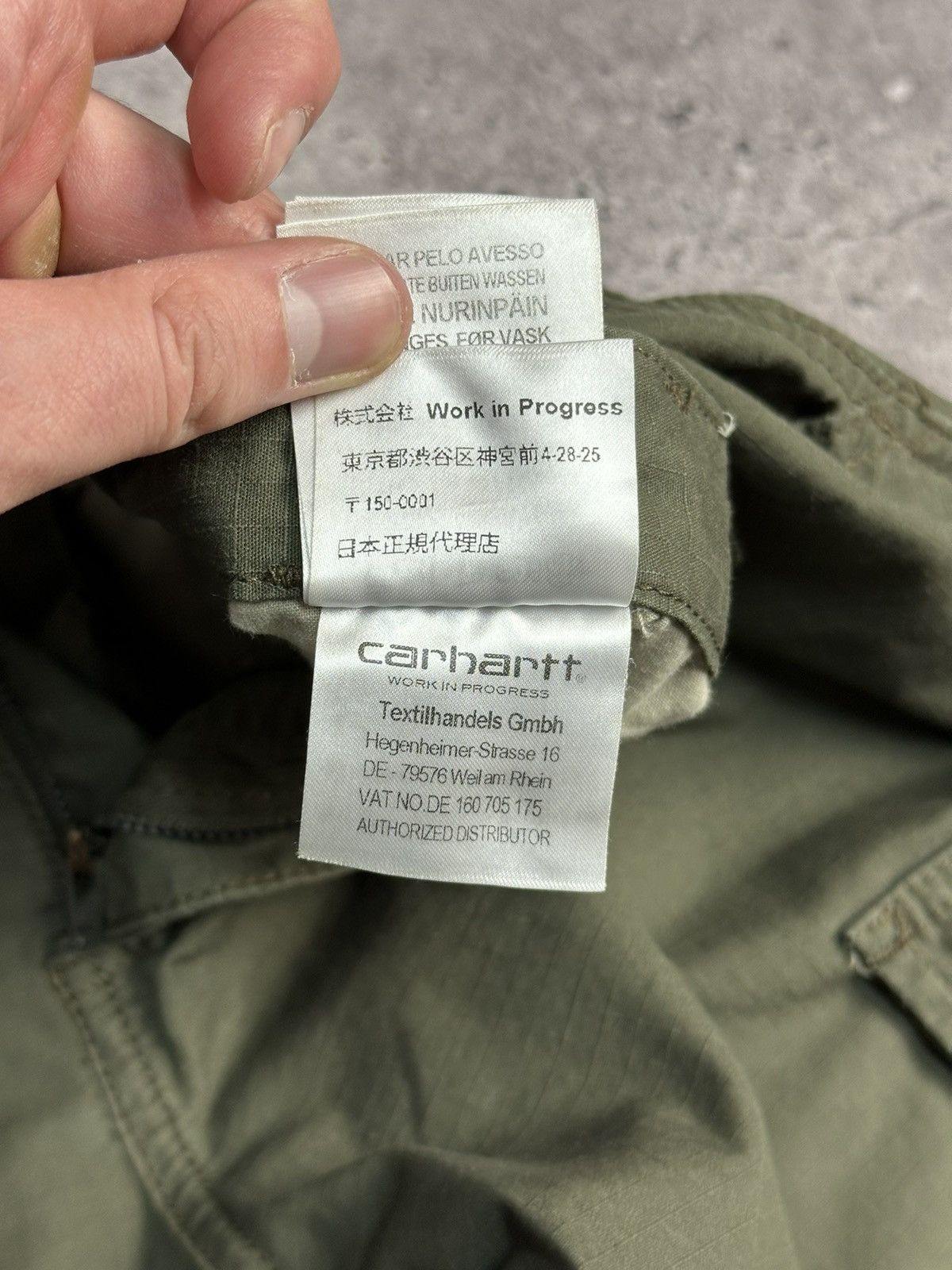 Carhartt × Vintage Vintage Carhartt Cargo Distressed Pants Faded Green Y2K Size US 30 / EU 46 - 19 Thumbnail