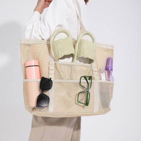 Japanese Brand Huskycat Multipocket mesh tote Size ONE SIZE - 3 Thumbnail