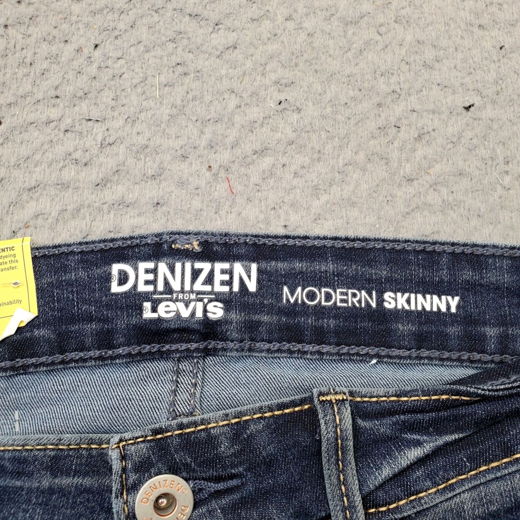 Denizen DENIZEN from Levi's Jeans Womens Size 2 Blue Denim Faded Stretch Modern Skinny Leg Size 26" / US 2 / IT 38 - 7 Thumbnail