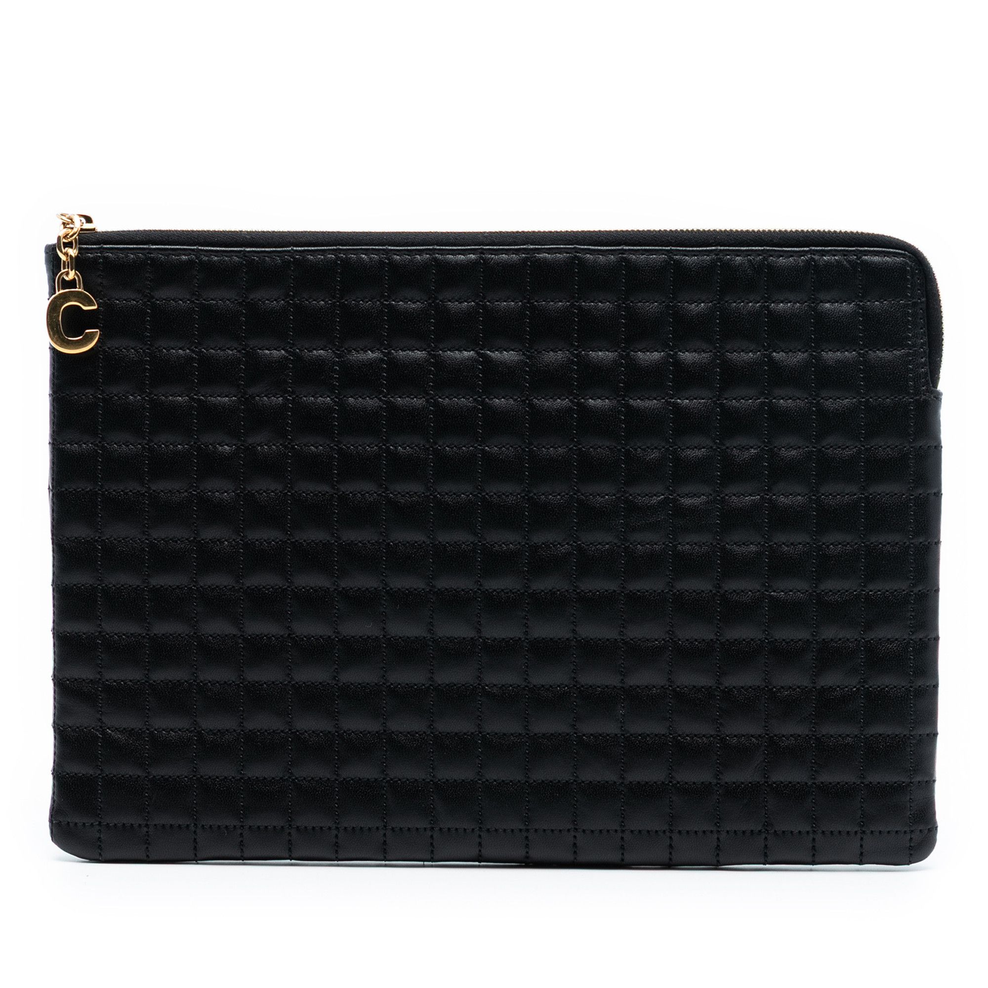 Celine Celine Quilted Calfskin C Charm Pouch Size ONE SIZE - 1 Thumbnail