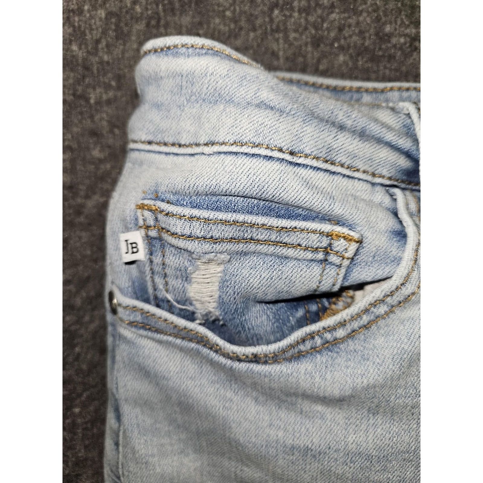 Vintage Judy Blue Jeans Womens Light Wash Boyfriend Fit Distressed Stretch JB8278 7/28 Denim Jeans Women’s Relaxed Straight Leg Size 28" / US 6 / IT 42 - 7 Thumbnail