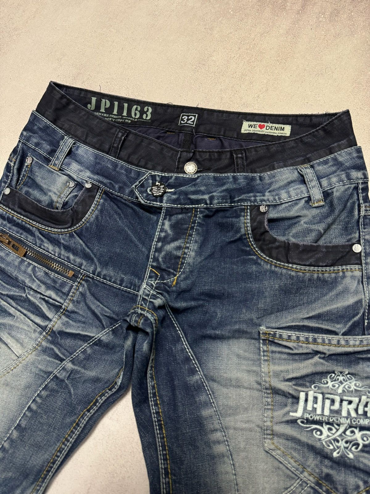 If Six Was Nine × Japanese Brand Vintage Okishama Samoki Jeans Japanese Denim Pants Opium Y2K Size US 32 / EU 48 - 5 Thumbnail