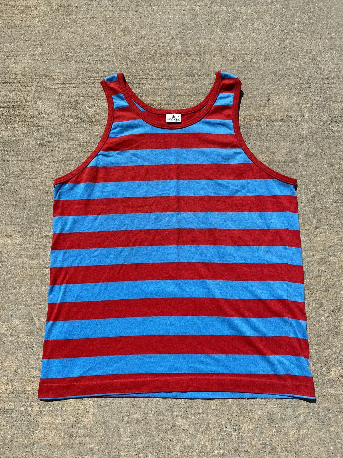 Jockey × Vintage VINTAGE Striped Tank Top Size US M / EU 48-50 / 2 - 1 Thumbnail