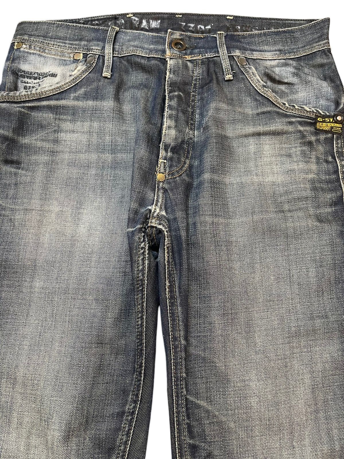 G-Star Vintage Japanese Gstar Faded Wash Style Loose Jeans Size US 32 / EU 48 - 3 Thumbnail