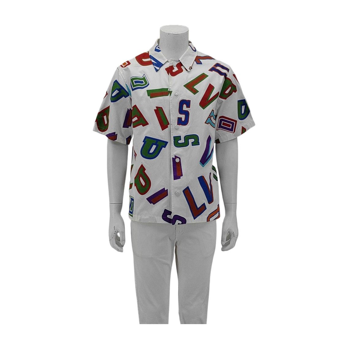 Louis Vuitton Louis Vuitton Graphic Print Short Sleeve Shirt Size M Size US M / EU 48-50 / 2 - 1 Thumbnail