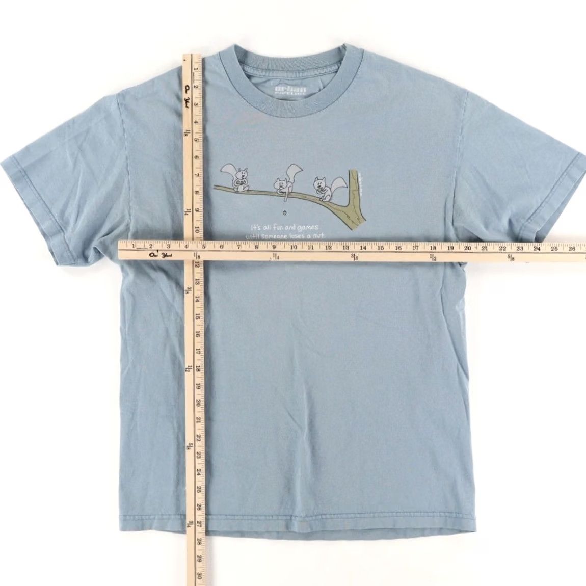 Urban Republic Urban Republic Squirrel Lose a Nut Solid T-Shirt Blue Men's L Size US L / EU 52-54 / 3 - 3 Thumbnail