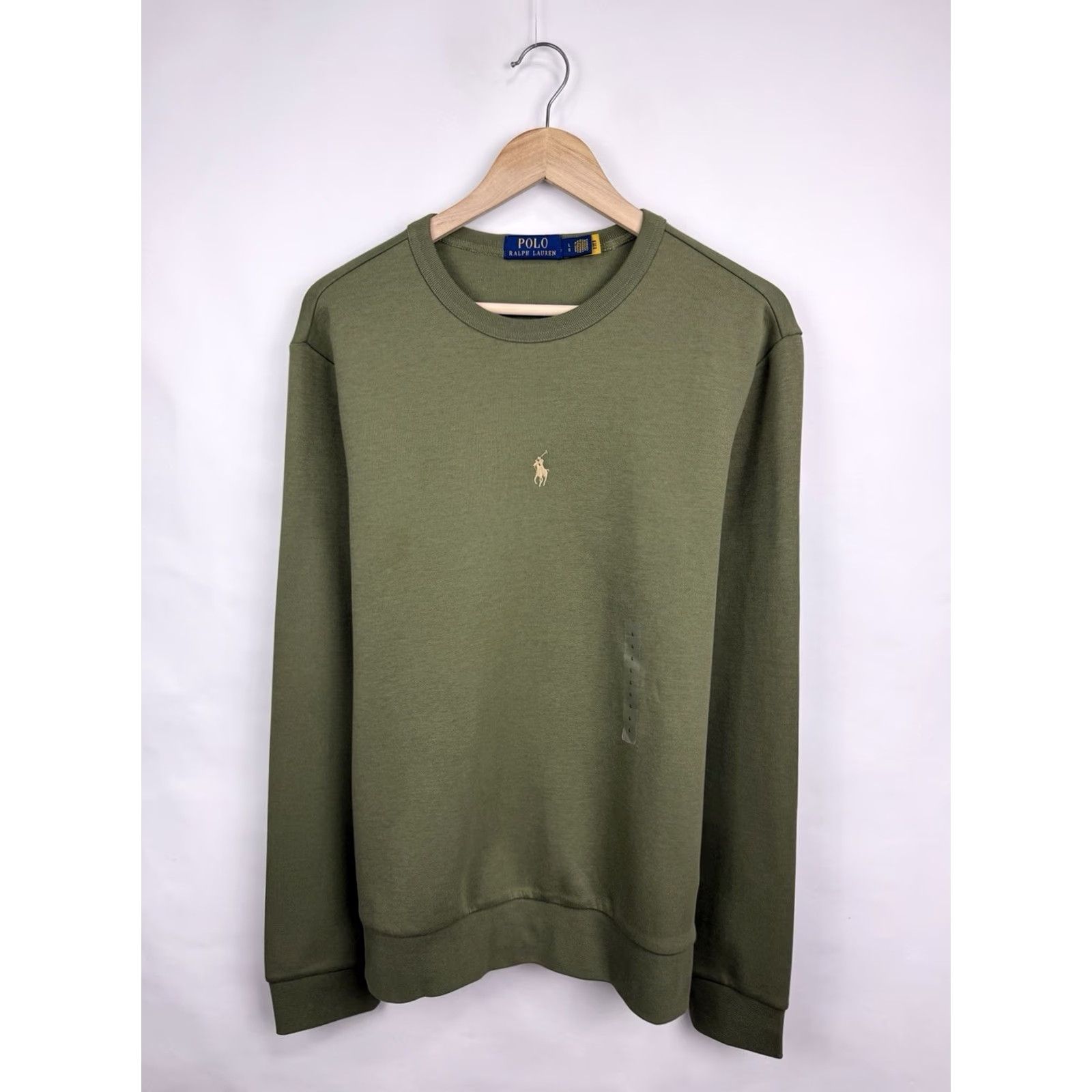Polo Ralph Lauren Polo Ralph Lauren Sweatshirt Olive Double Knit Pullover Size L Mens Rare New Size US L / EU 52-54 / 3 - 7 Thumbnail