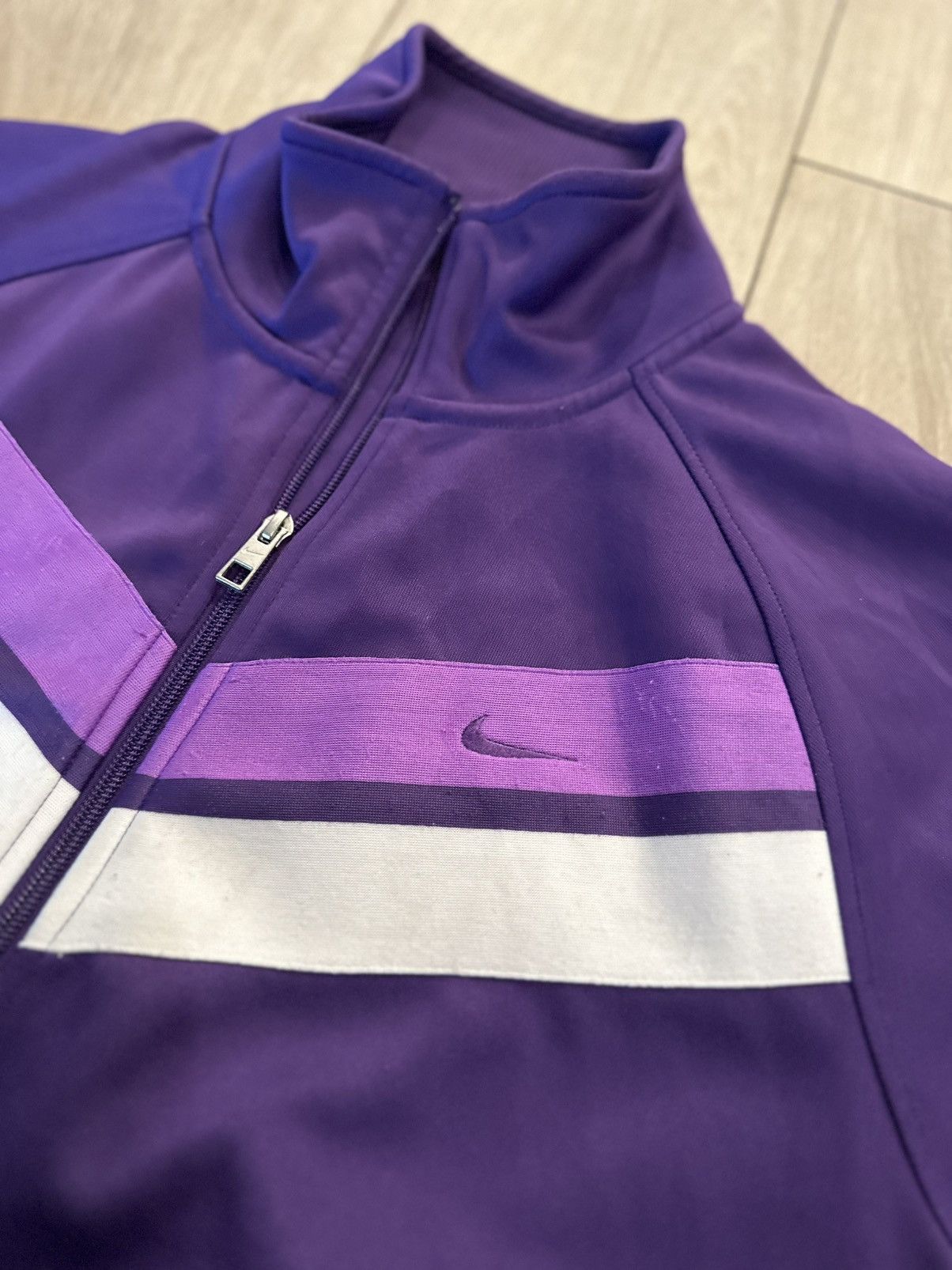 Nike Nike Athletic Dept. Track Jacket (Purple/White) Size US L / EU 52-54 / 3 - 3 Thumbnail