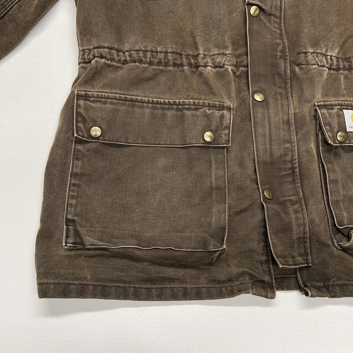 Carhartt × Vintage Carhartt Jacket Brown Duster Chore Barn Coat Canvas Full Zip Size US L / EU 52-54 / 3 - 4 Thumbnail