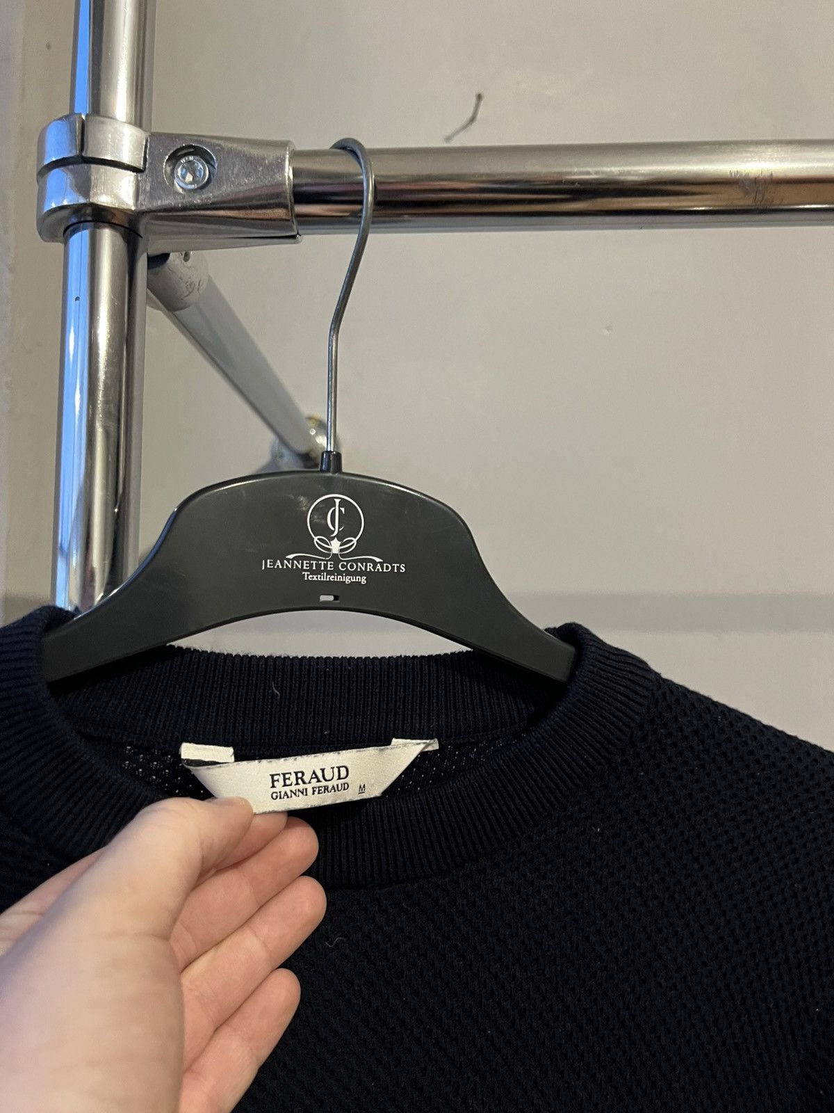 Gianni Feraud GIANNI FERAUD MENS NAVY CLASSIC CASUAL SOLID SWEATER JUMPER Size US M / EU 48-50 / 2 - 5 Thumbnail