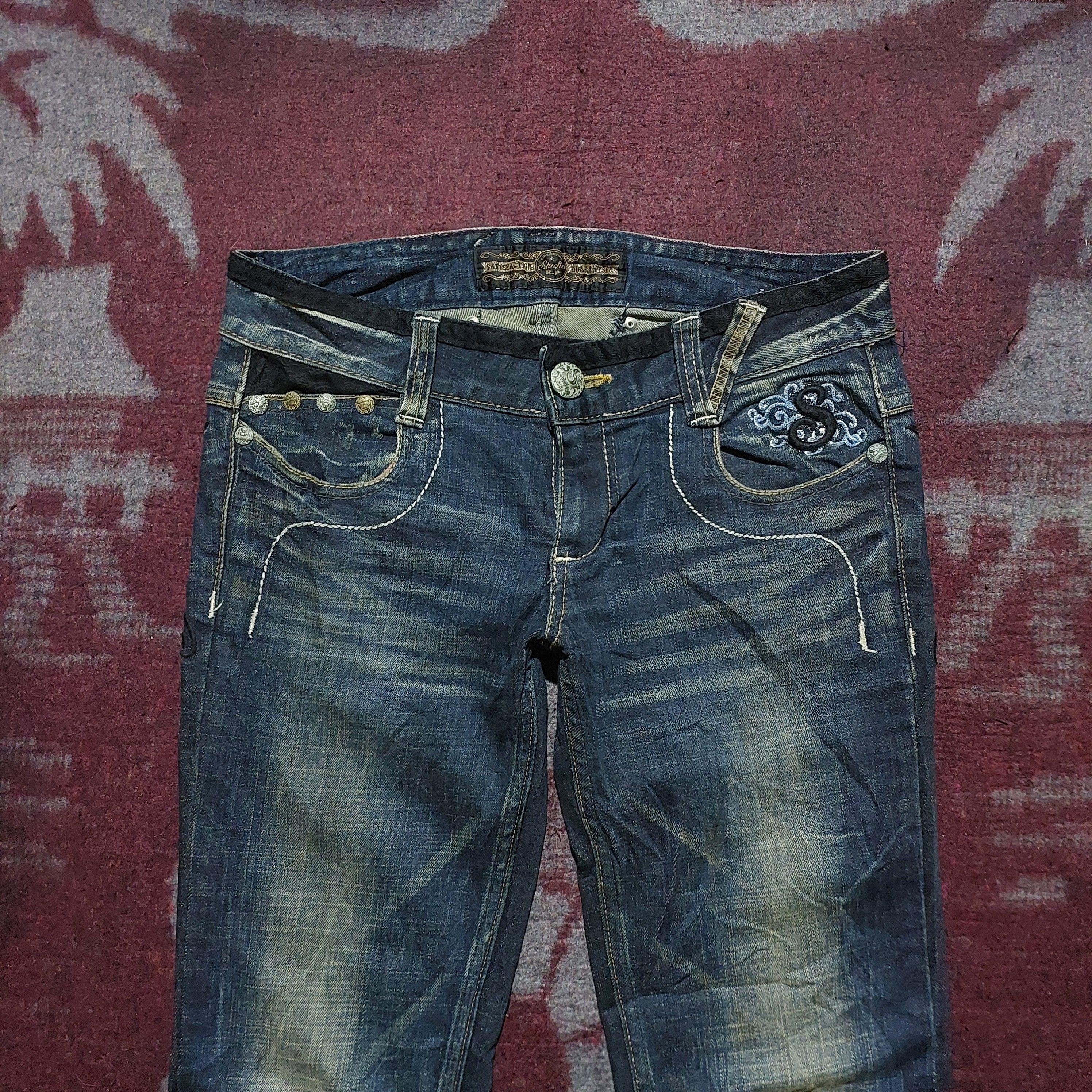 Hysteric Glamour Studio R.P Butterfly Embroidered Studded bootcut Denim Size US 32 / EU 48 - 4 Thumbnail