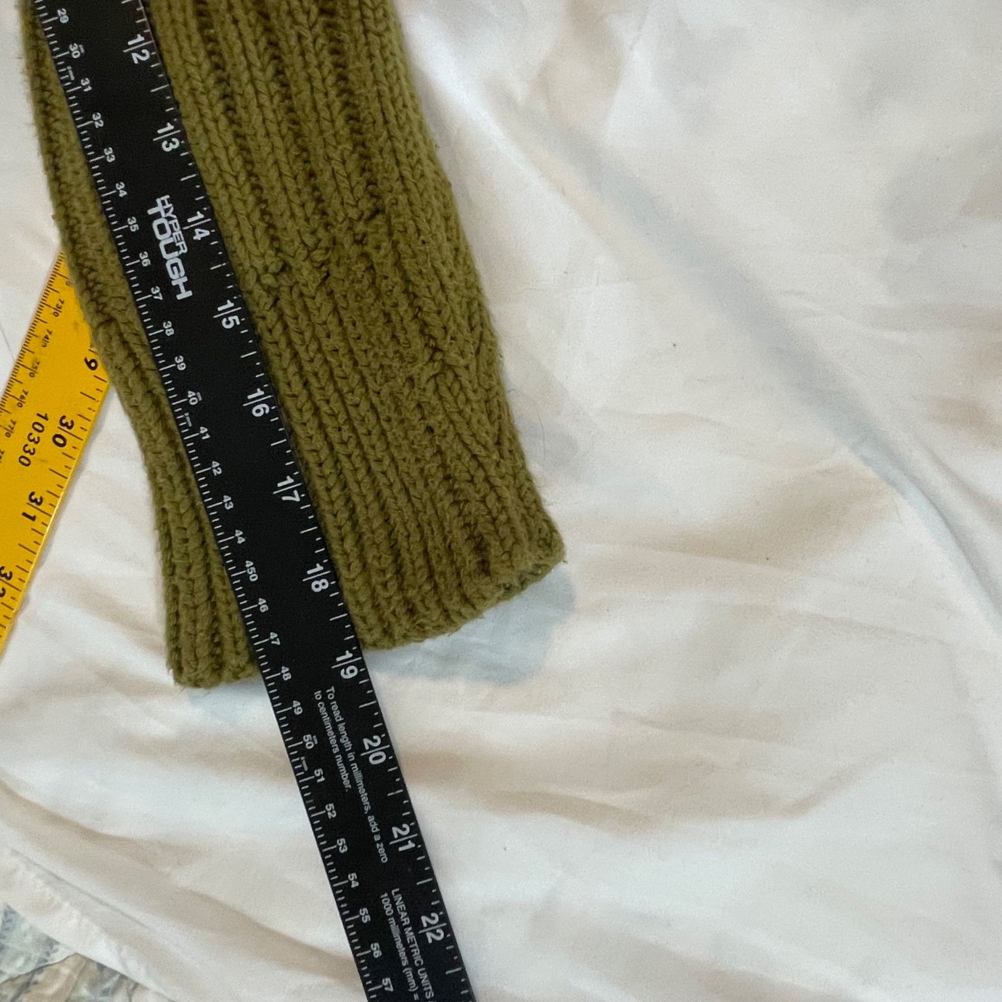 Other Pure Olive Green Knit Cardigan Sweater S/m Handknit Ribbed S Size S / US 4 / IT 40 - 6 Thumbnail