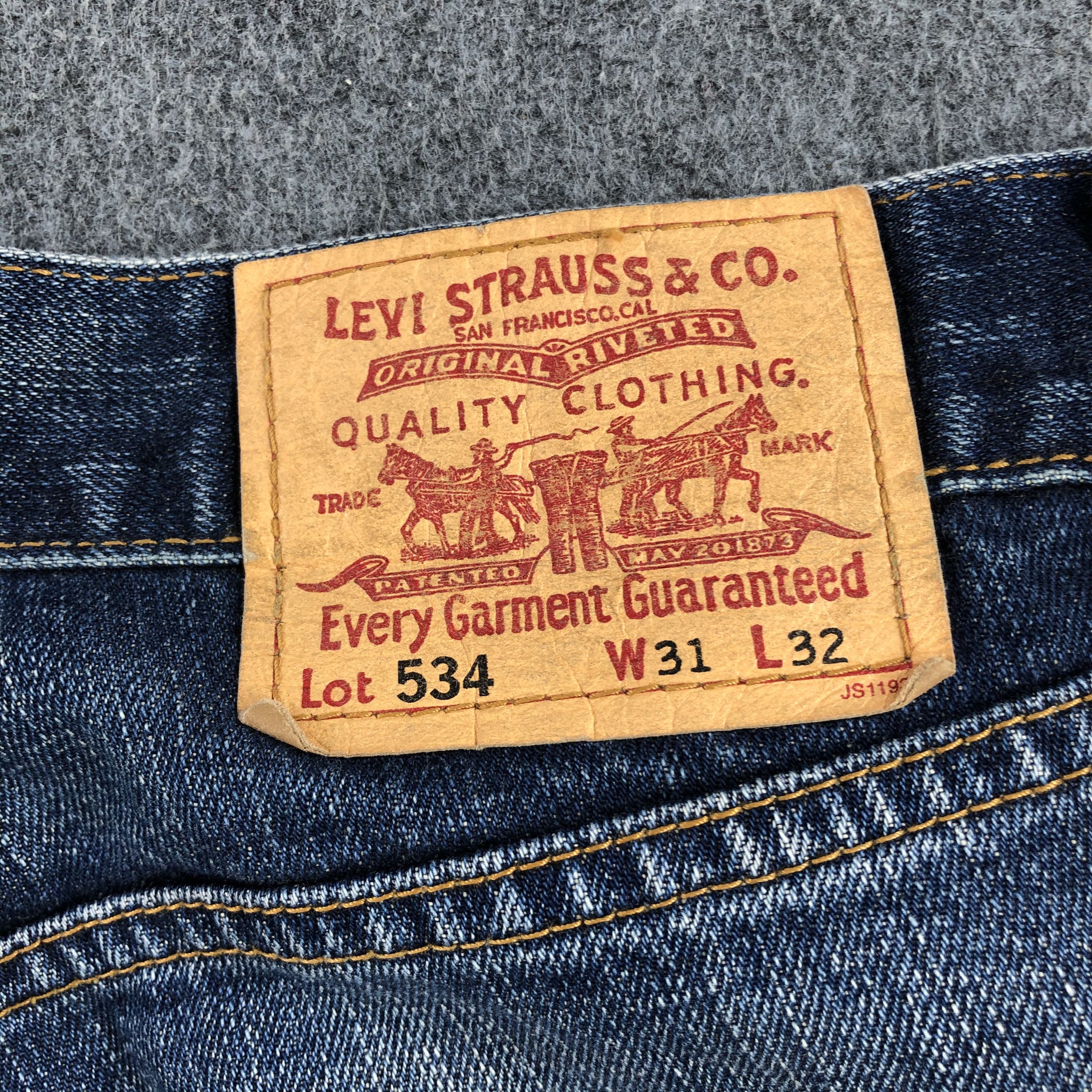 Levi's Vintage 90s Blue Wash Levis 534 Jeans-J1814 Size US 32 / EU 48 - 5 Thumbnail