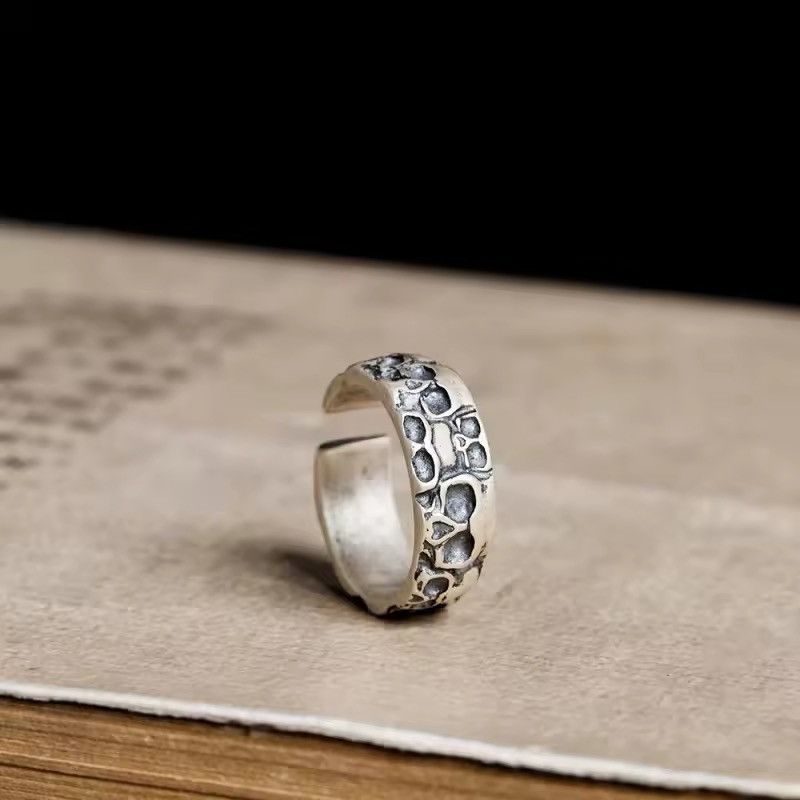 Other Retro Carving Skull Adjustable Ring Size ONE SIZE - 3 Thumbnail
