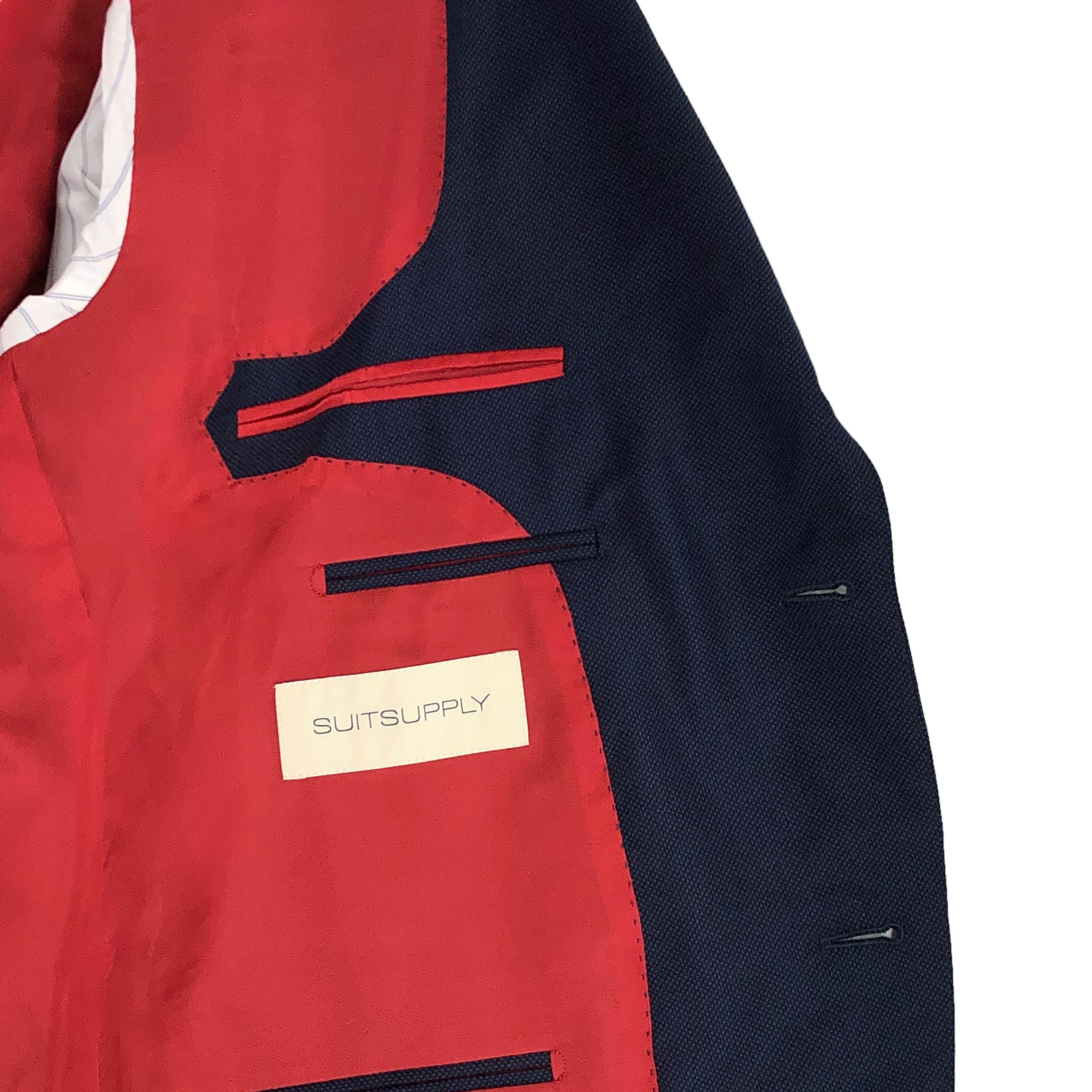 Suitsupply Lazio Pure Wool Blazer Size 4XL (EU:30; UK:50; US:50S) Size 50S - 7 Thumbnail