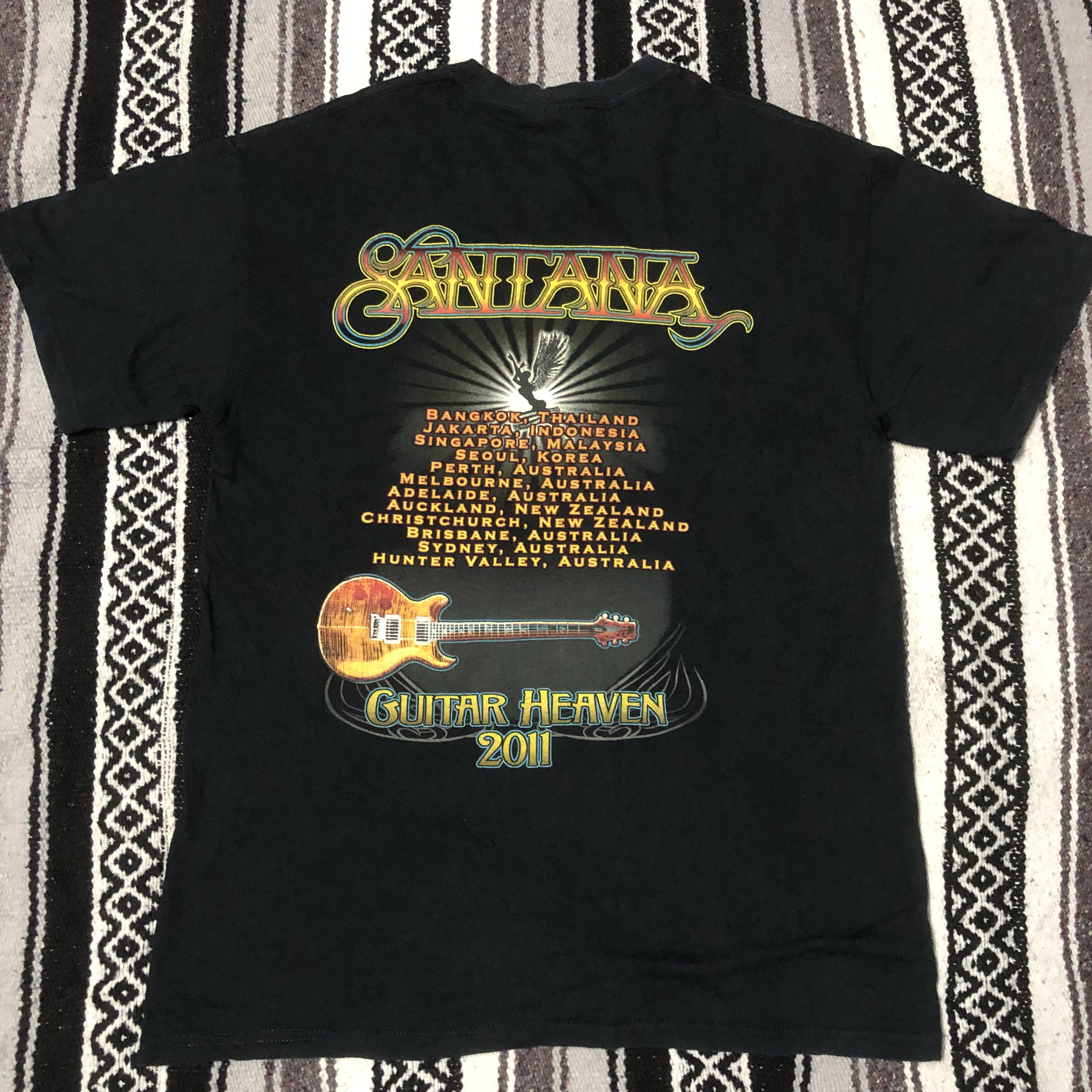 Band Tees Vintage Y2K Santana solo guitar american band shirt Size US M / EU 48-50 / 2 - 2 Thumbnail