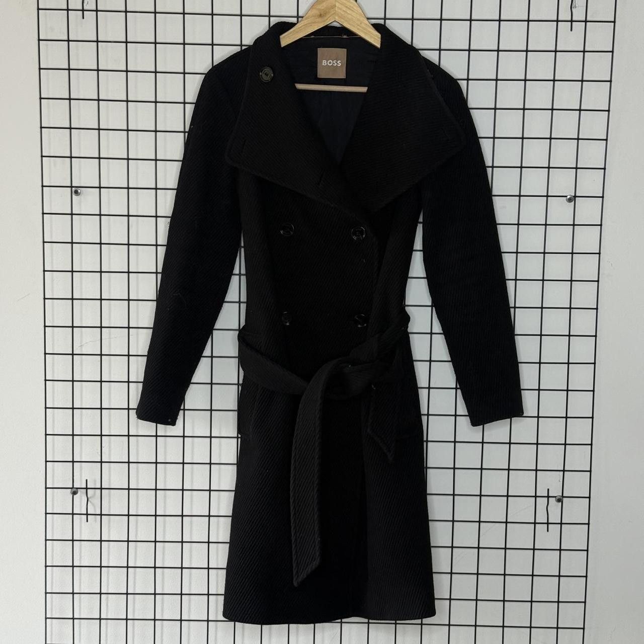 Hugo Boss Hugo Boss Vintage Cashmere Wool Coat Grey Size M / US 6-8 / IT 42-44 - 1 Thumbnail