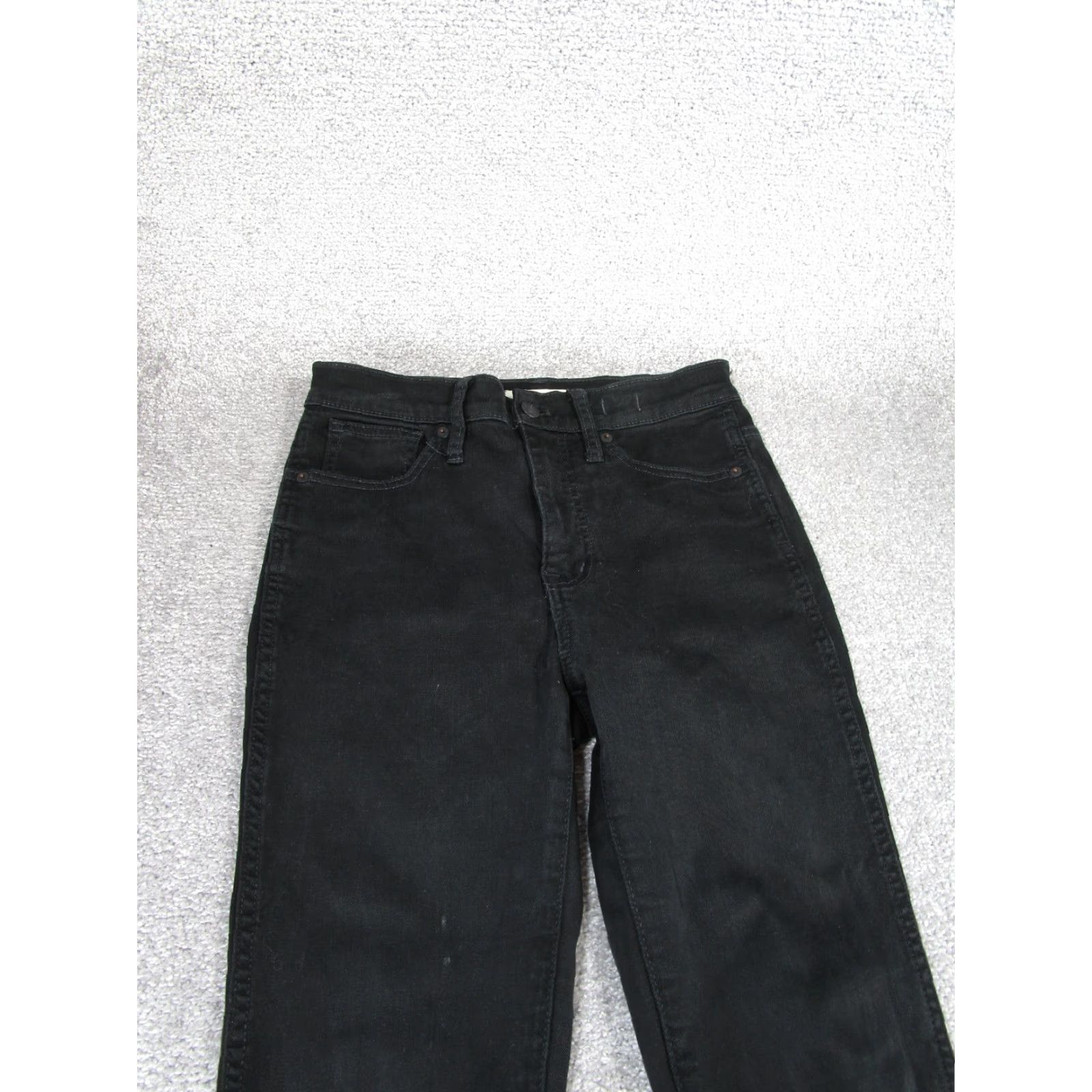 Madewell MADewell High Rise Skinny Jeans Women 27 Black Denim Charcoal Wash Size 27" / US 4 / IT 40 - 3 Thumbnail