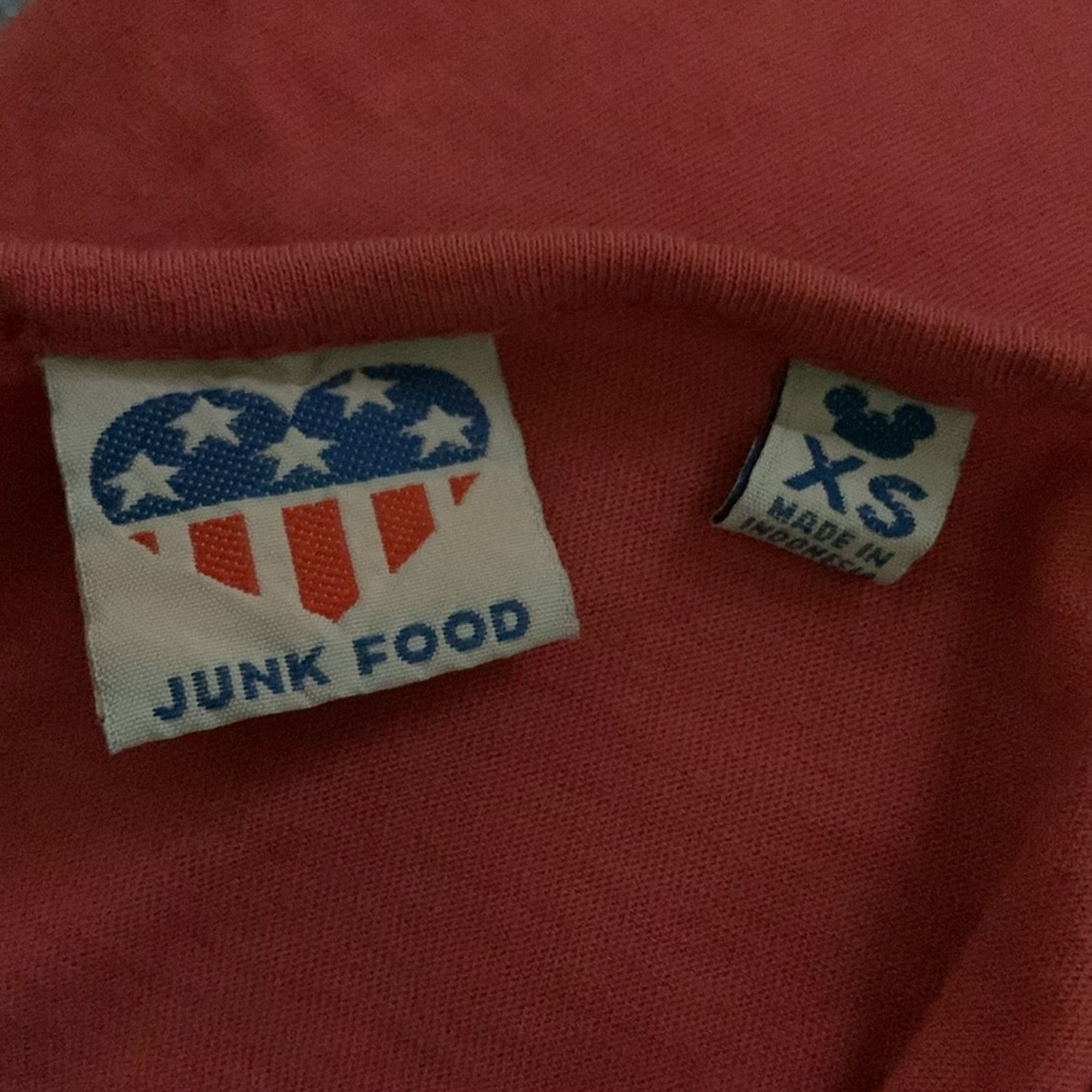 Junk Food JUNK FOOD DISNEY Women’s XS Good Times Red Tie Front T-Shirt Size XS / US 0-2 / IT 36-38 - 13 Thumbnail