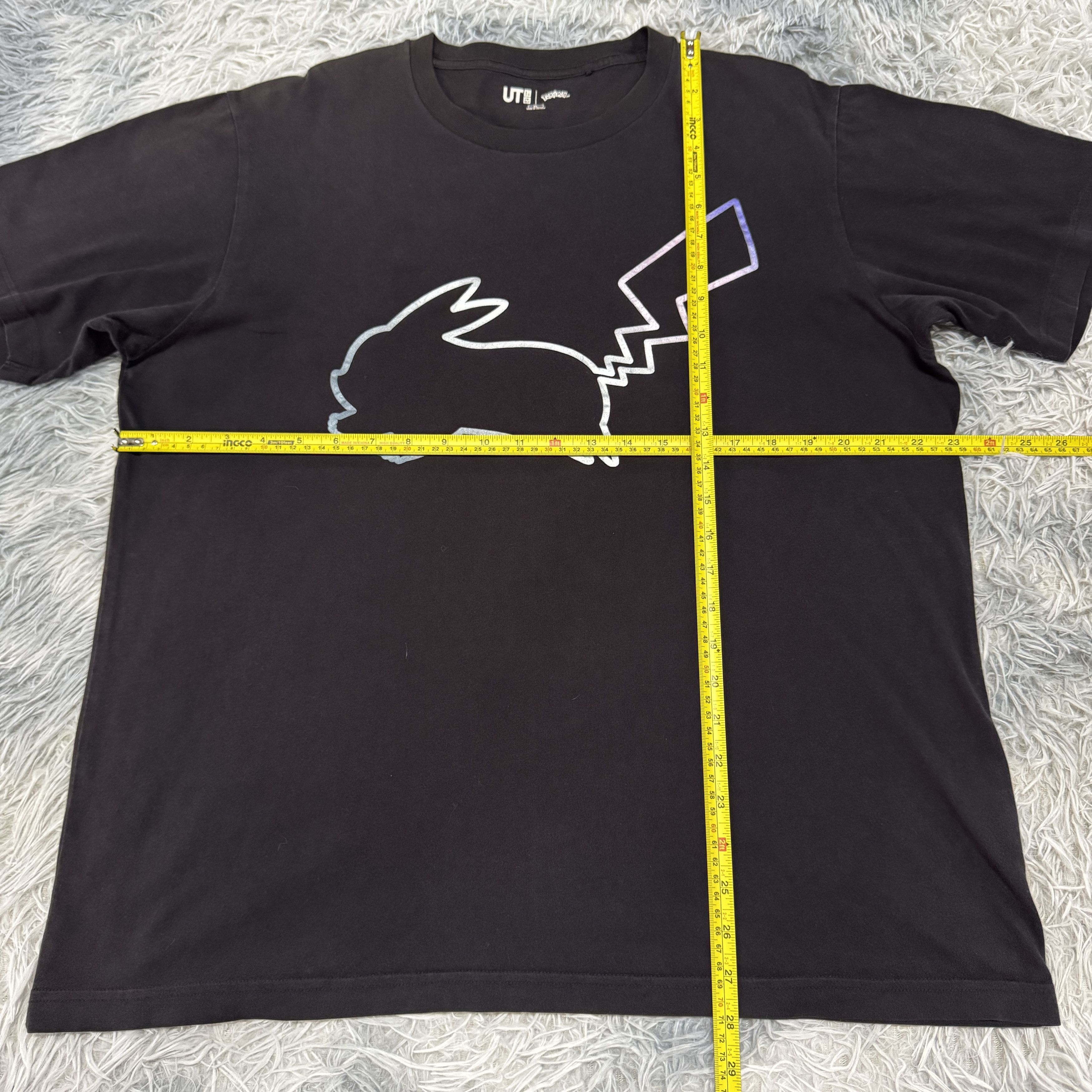 Anime Uniqlo Pokémon UT Black Sunfaded Tshirt Pikachu Graphic Size US XL / EU 56 / 4 - 5 Thumbnail