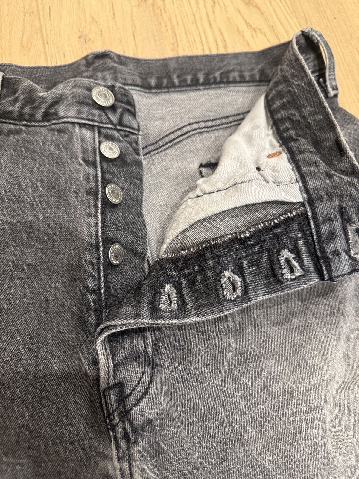 Levi's Levi’s Premium 501 ‘93 Grey Jeans Size US 33 - 5 Thumbnail