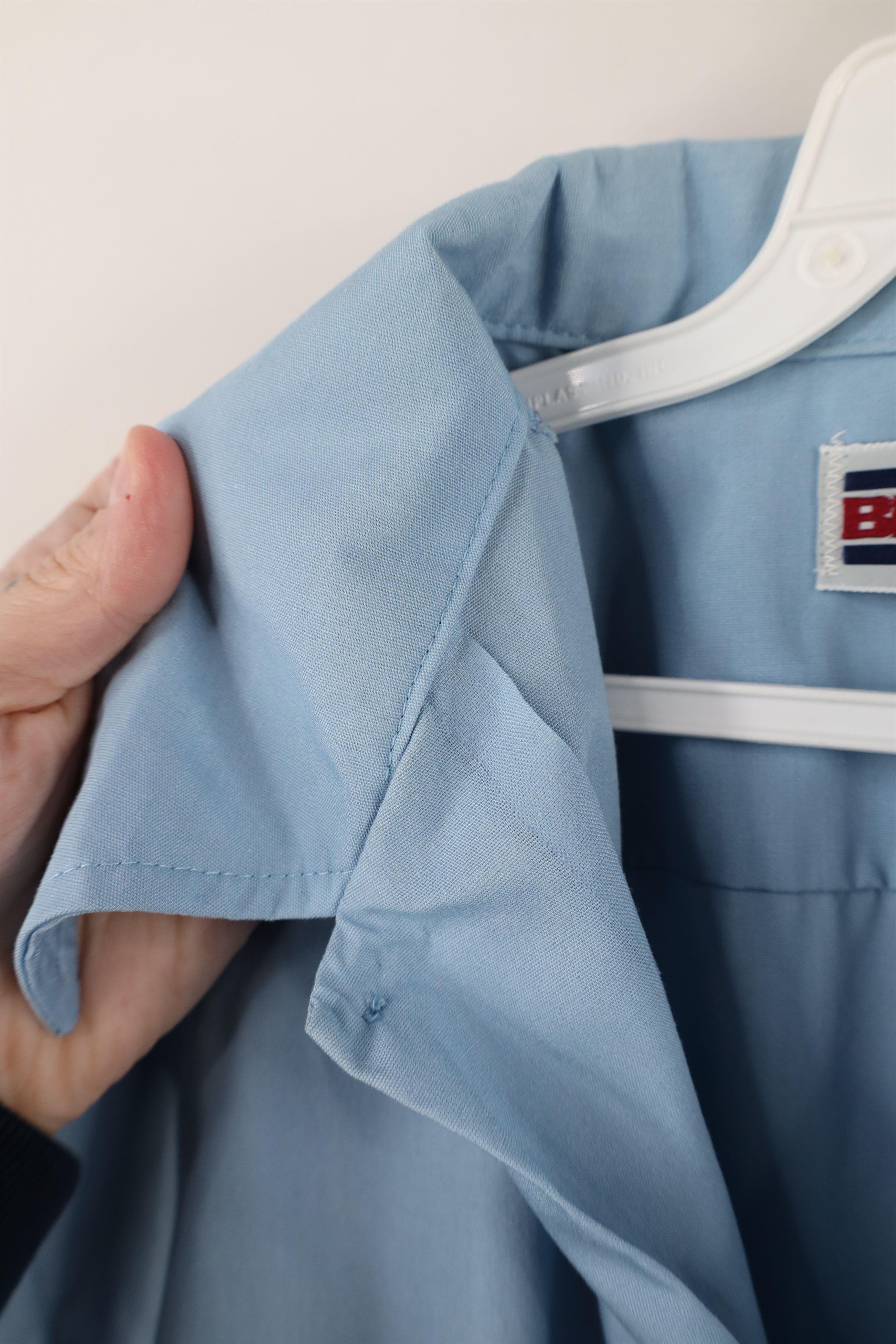 Big Mac × Vintage Vintage 70s Big Mac Workwear Mechanic Short Sleeve Shirt USA Size US L / EU 52-54 / 3 - 9 Thumbnail