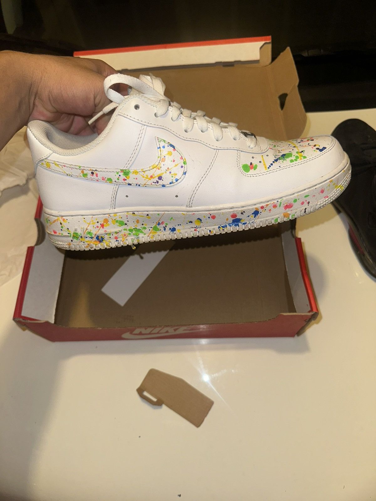 Nike Custom white Air Force 1 Size US 11 / EU 44 - 3 Thumbnail