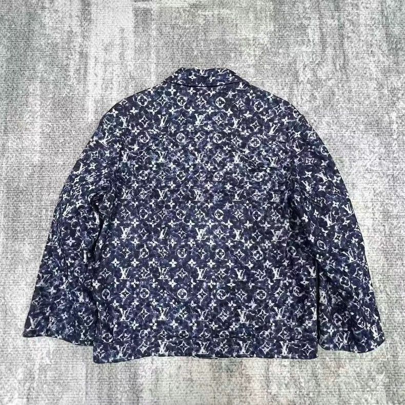 Louis Vuitton Louis Vuitton Floral Print Denim Jacket -2505 Size US L / EU 52-54 / 3 - 2 Thumbnail