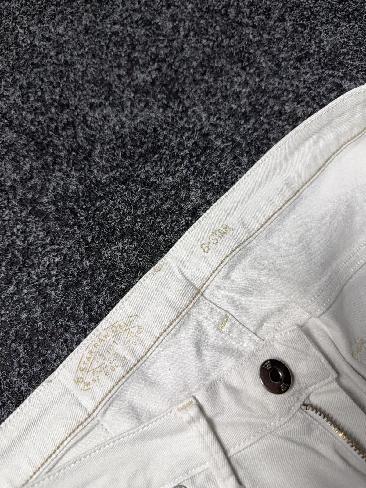G-Star Avant Garde 00s G-Star RAW White Denim Jeans Slim Tapered Size 30" / US 8 / IT 44 - 9 Thumbnail