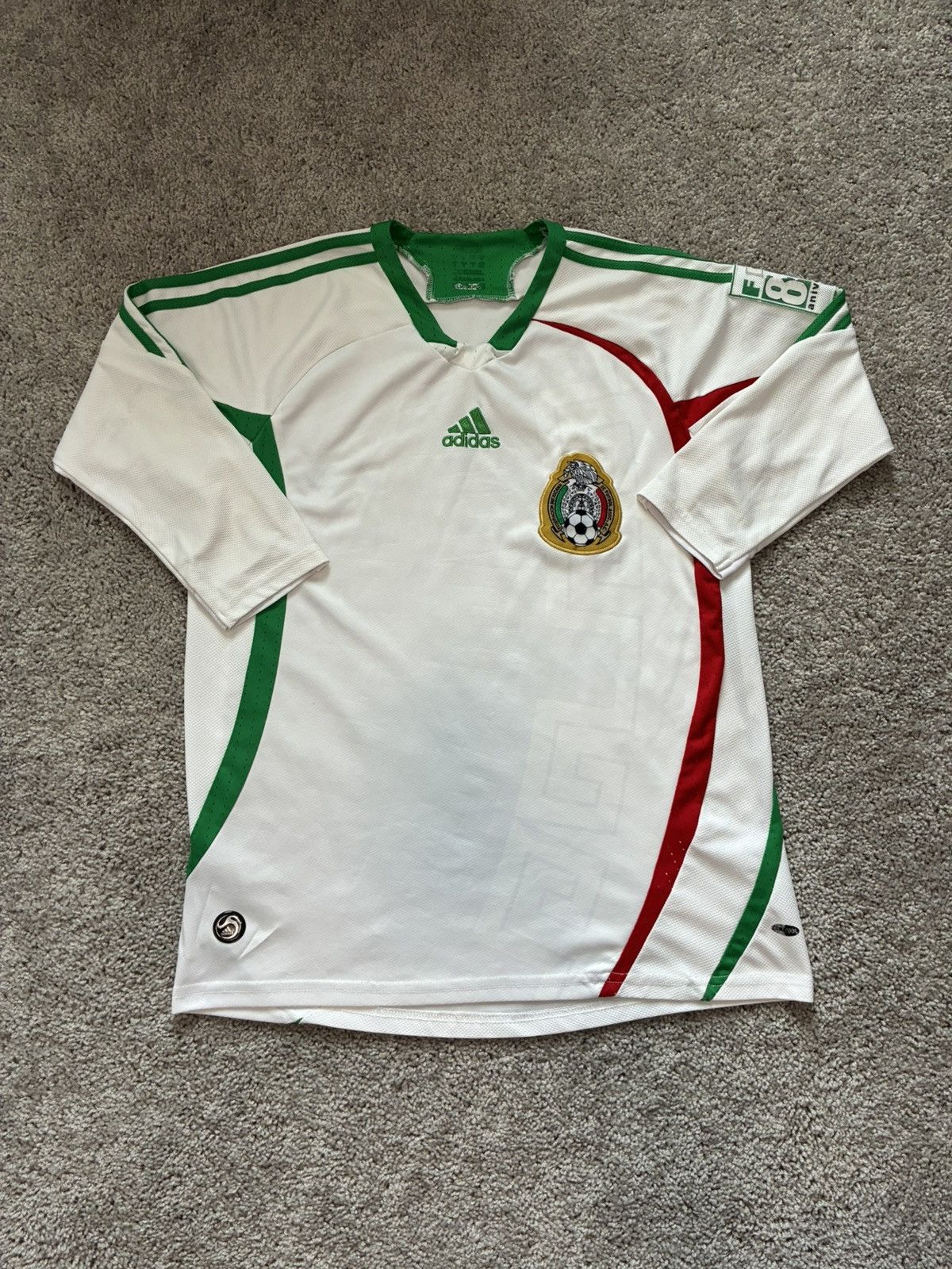 Adidas 2008 Mexico Away Jersey Size US L / EU 52-54 / 3 - 1 Thumbnail