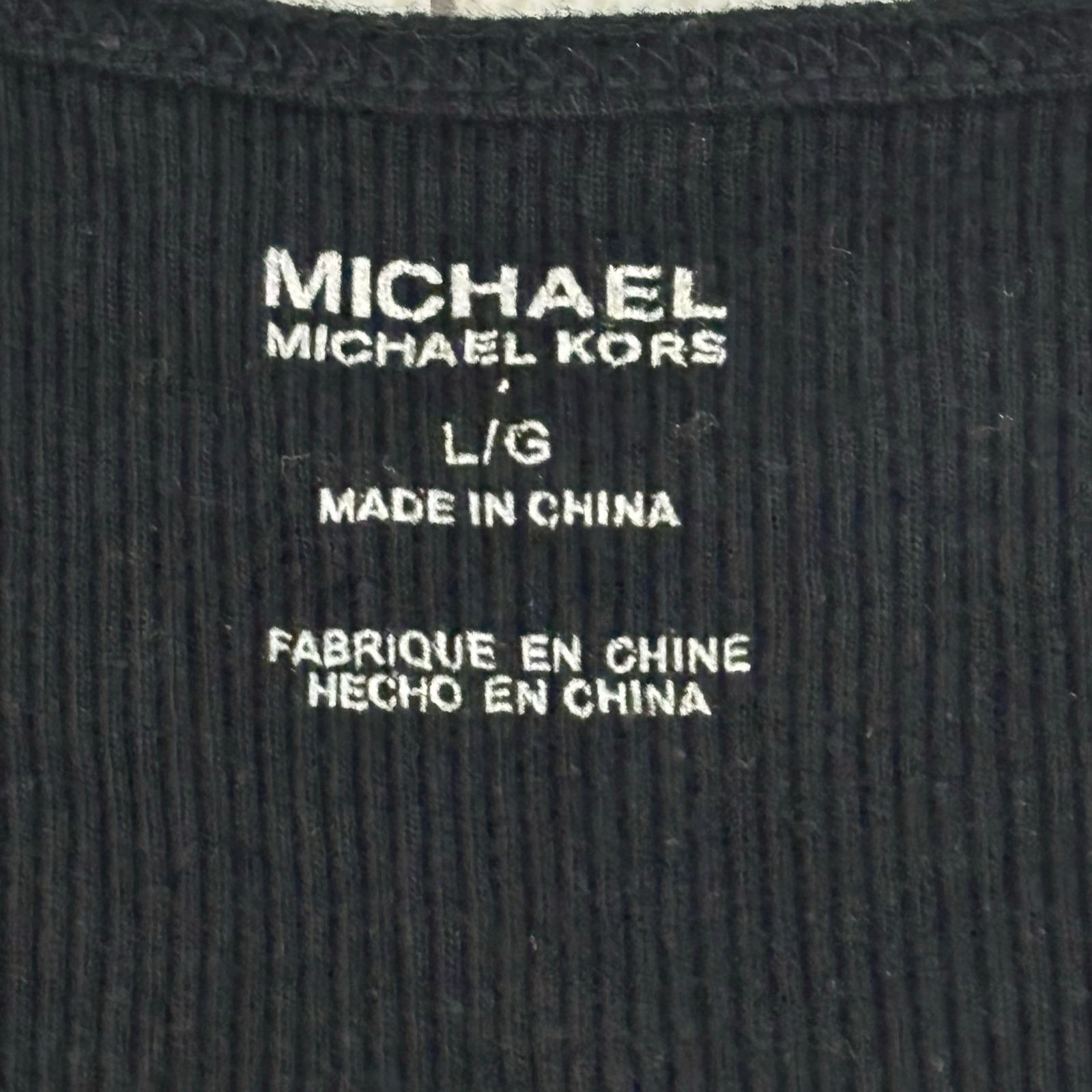 Other MICHAEL Michael Kors Black Knit Sequined Tank Top Size Large Size L / US 10 / IT 46 - 3 Thumbnail