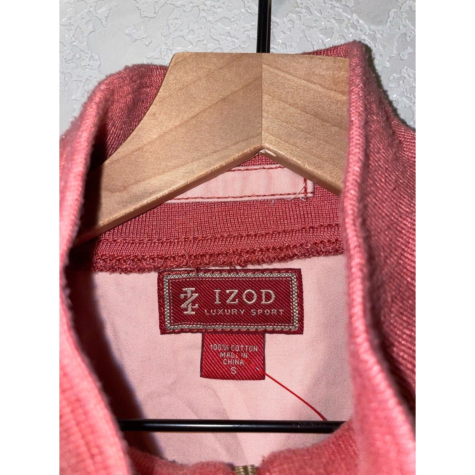 Izod Izod Luxury Sport Jacket Light Faded Red Pink Jacket S Small Size US S / EU 44-46 / 1 - 8 Thumbnail