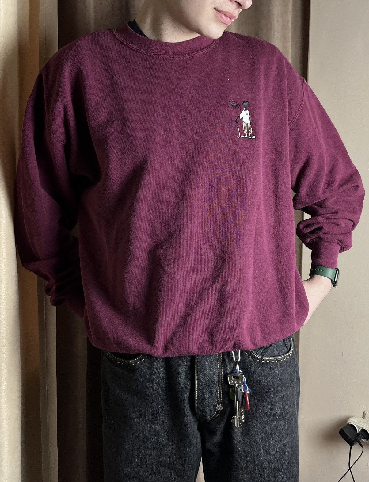Stussy 🔥STUSSY HIP HOP LOGO BOXY 90’S USA BAGGY HODED SWEATSHIRT Size US L / EU 52-54 / 3 - 6 Thumbnail