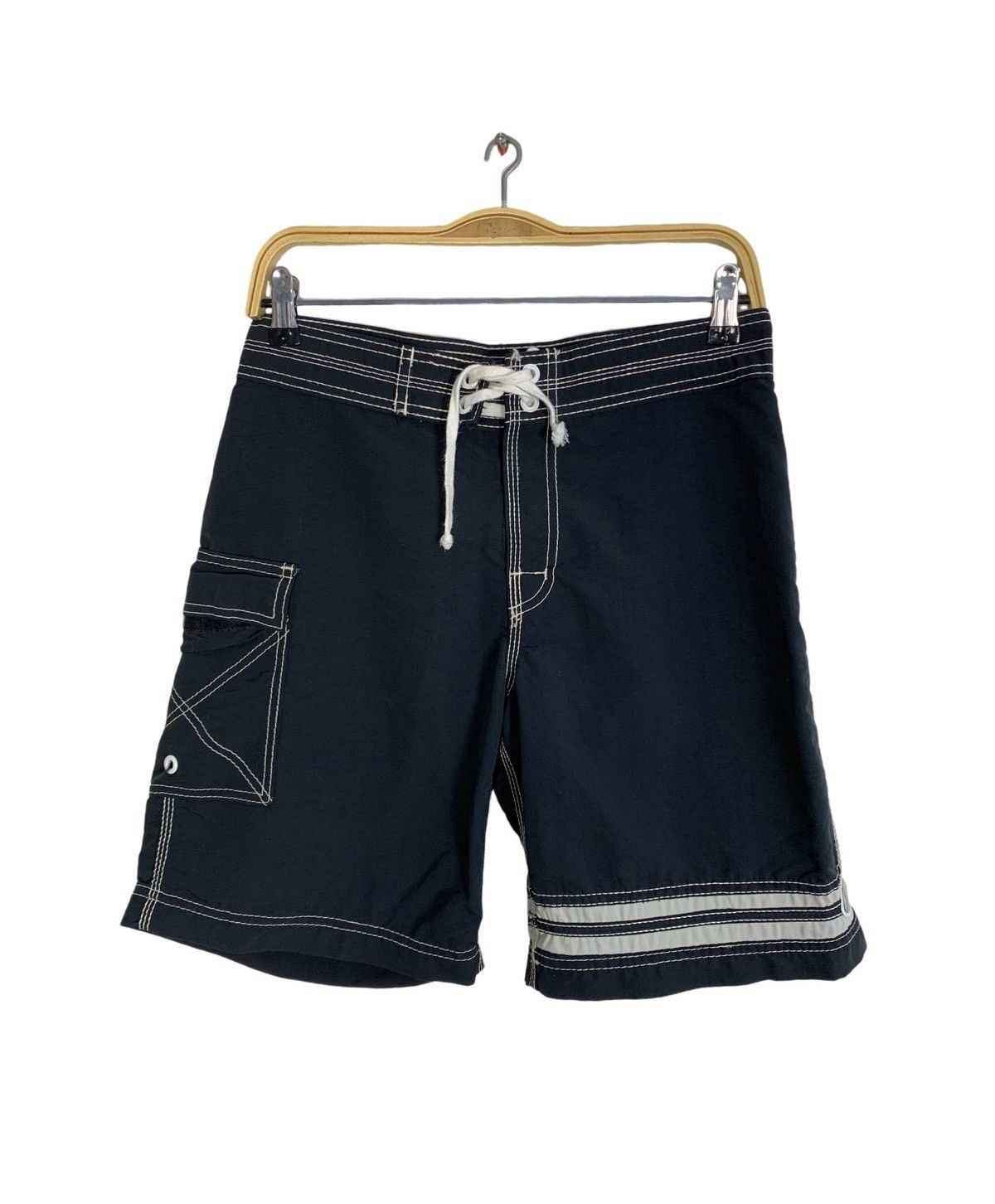 Billabong 90s Billabong Surfwear Short Plain Side Pocket Made In Usa Size US 29 - 1 Thumbnail