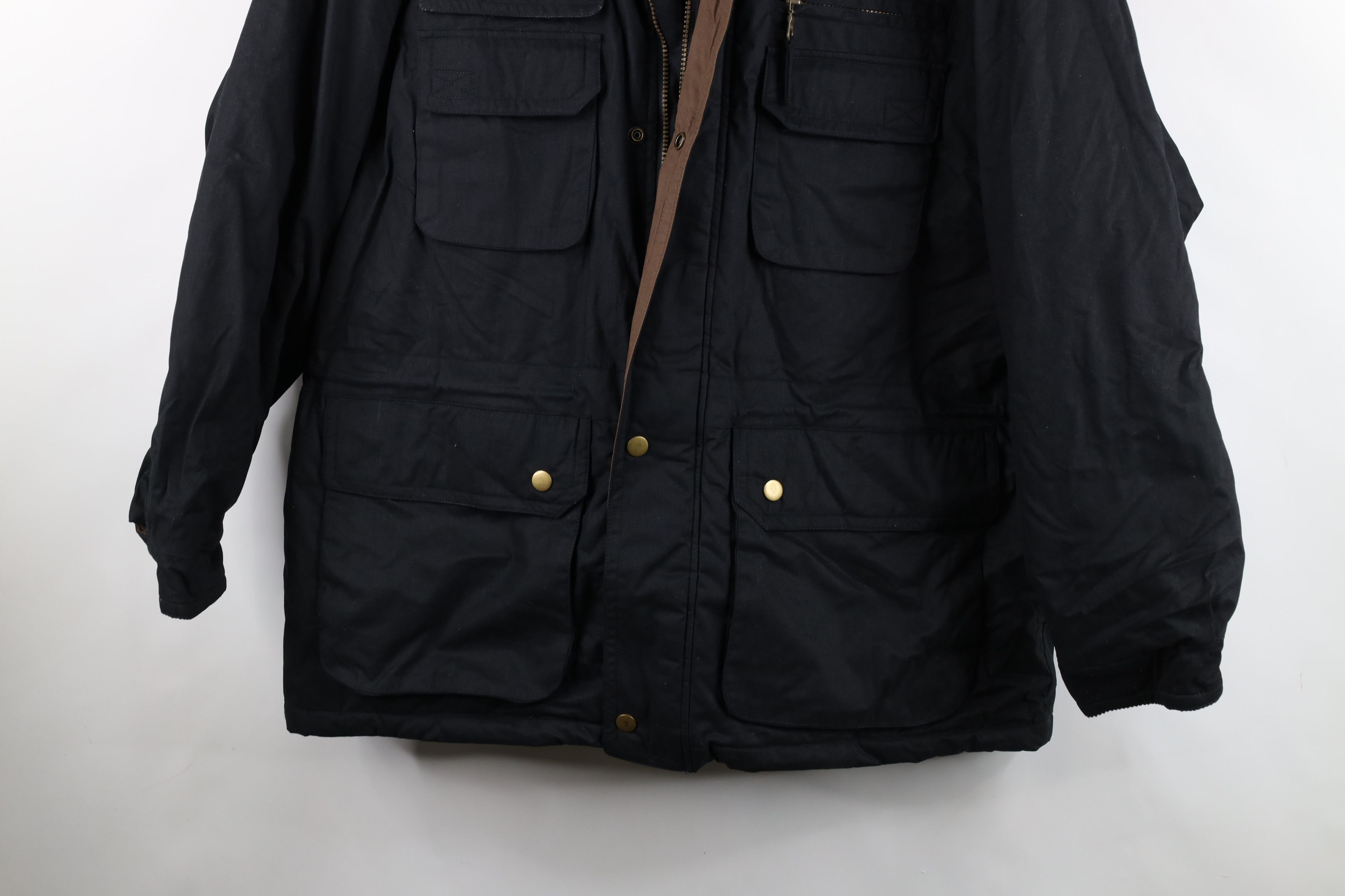 Vintage Vintage 90s Streetwear Heavyweight Hooded Puffer Jacket Size US XL / EU 56 / 4 - 3 Thumbnail