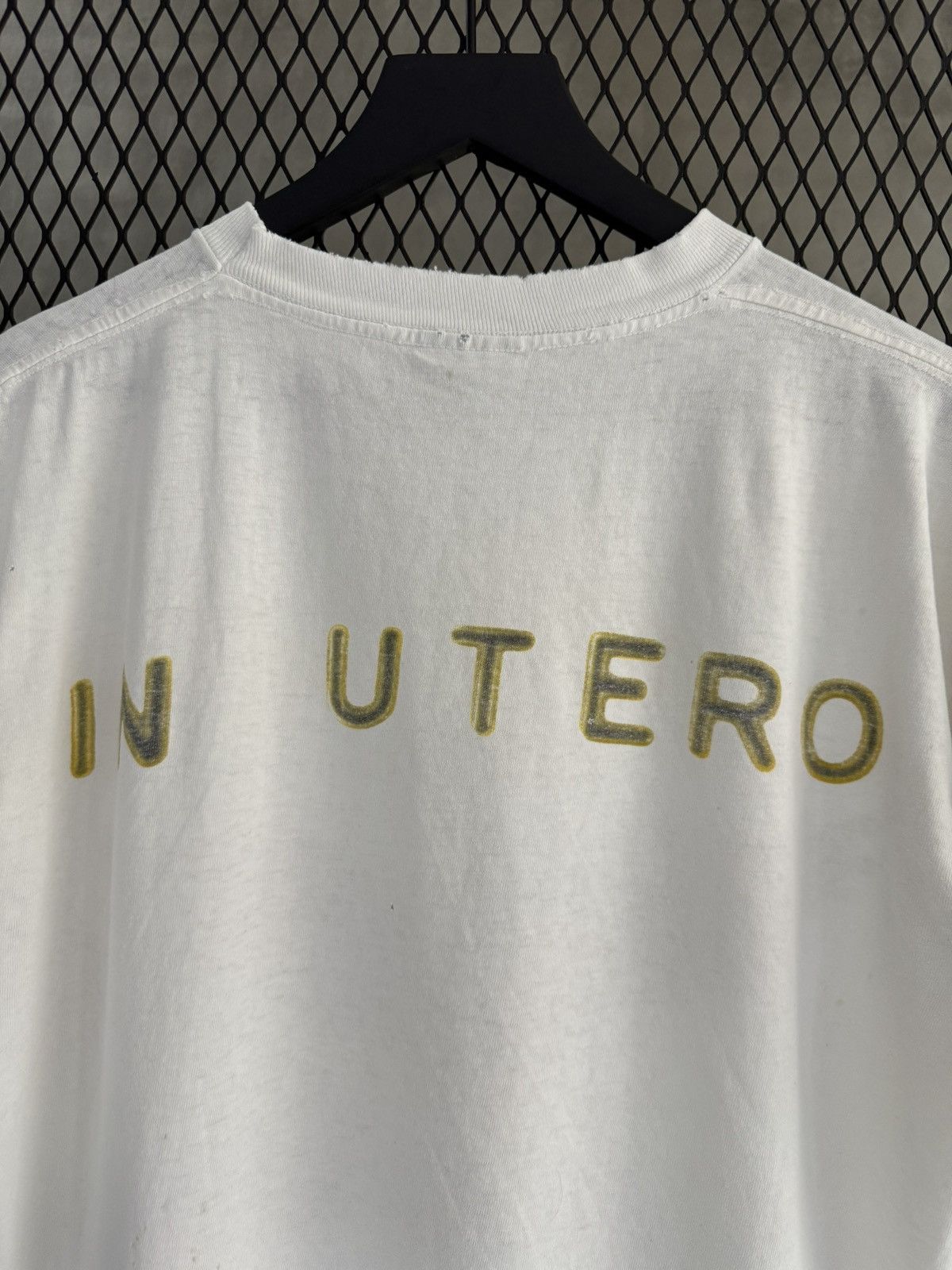 Nirvana Vintage 1993 Nirvana In Utero Promo Tee *PERSONAL* Size US L / EU 52-54 / 3 - 8 Thumbnail