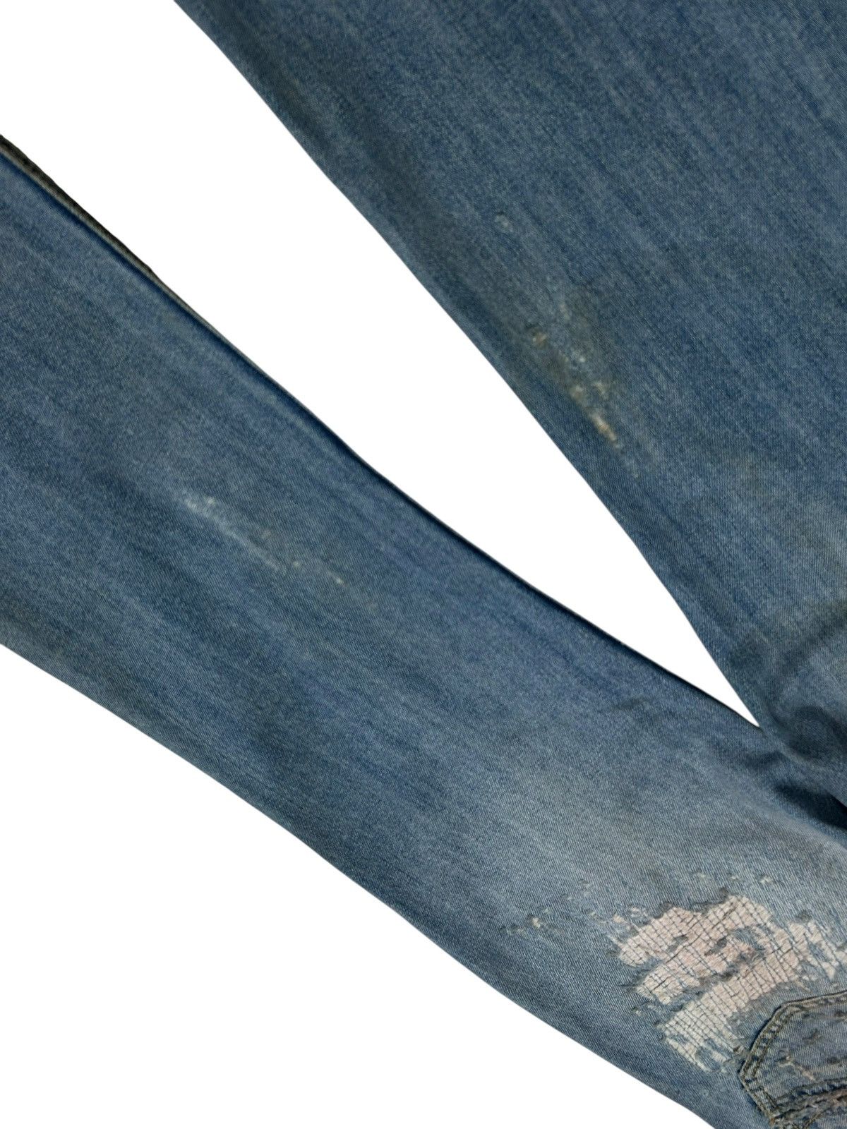 Le Grande Bleu (L.G.B.) Vintage Flare Redsquad Denim Uruboro Stitch Distressed Dirty Size US 30 / EU 46 - 13 Thumbnail