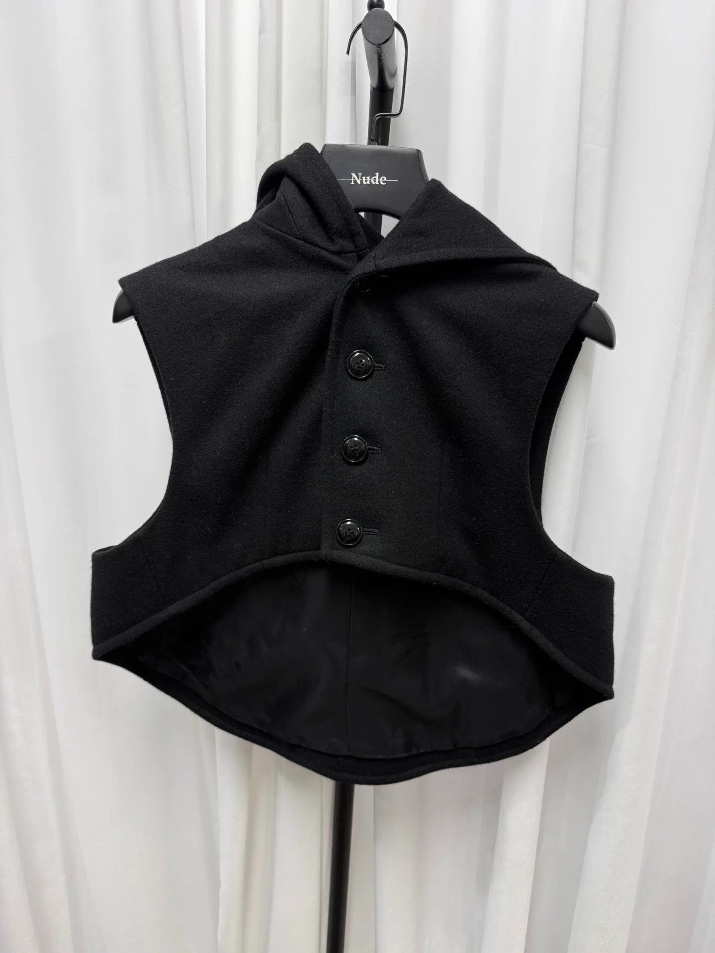 Yohji Yamamoto Yohji Yamamoto Wool Zip Asymmetric Vest Size 2 Relaxed Size US M / EU 48-50 / 2 - 1 Thumbnail
