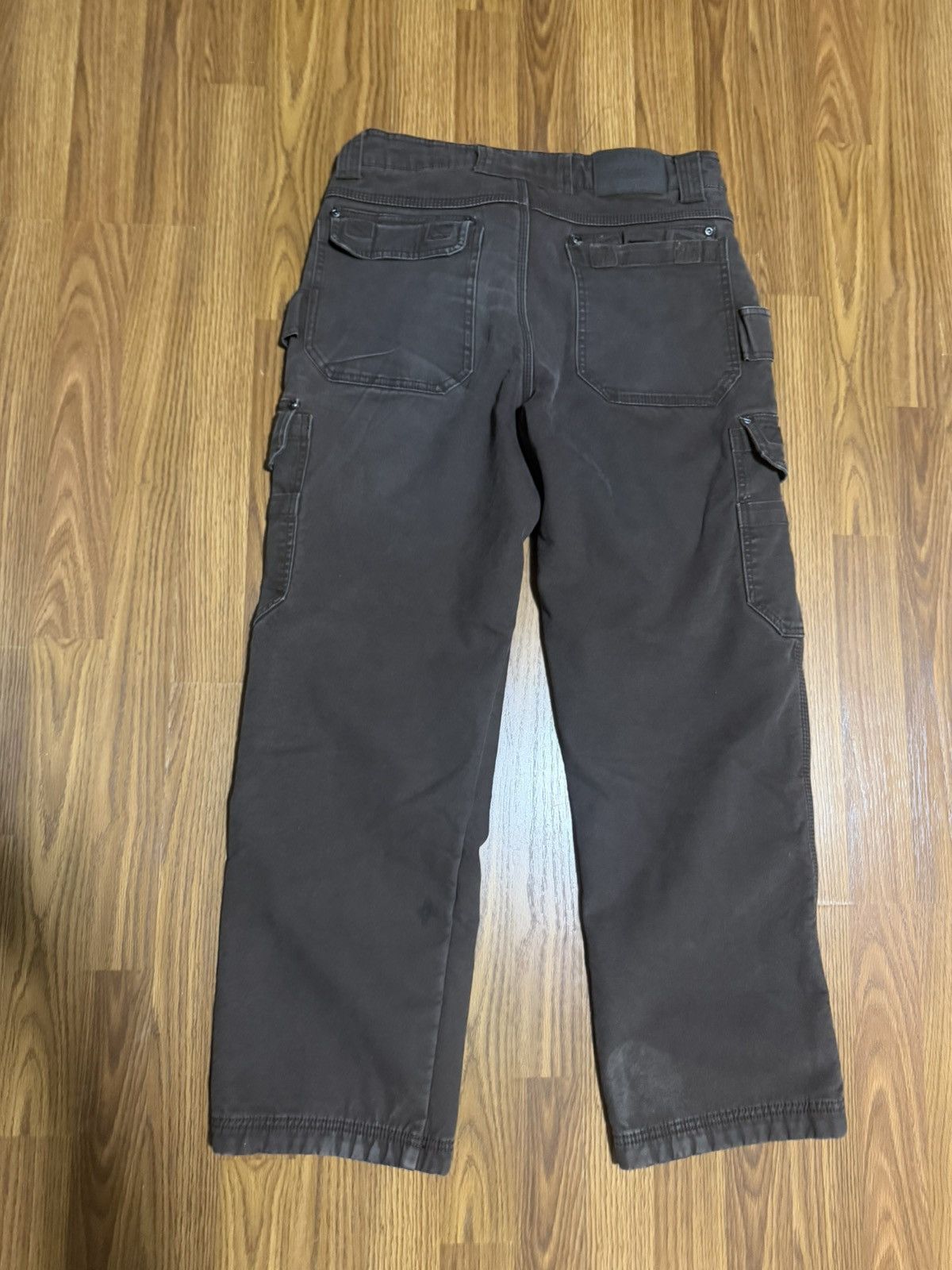 Smith's American Smith’s Workwear Fleece Lined Canvas Cargo Brown Pants 34x30 Size US 34 / EU 50 - 4 Thumbnail