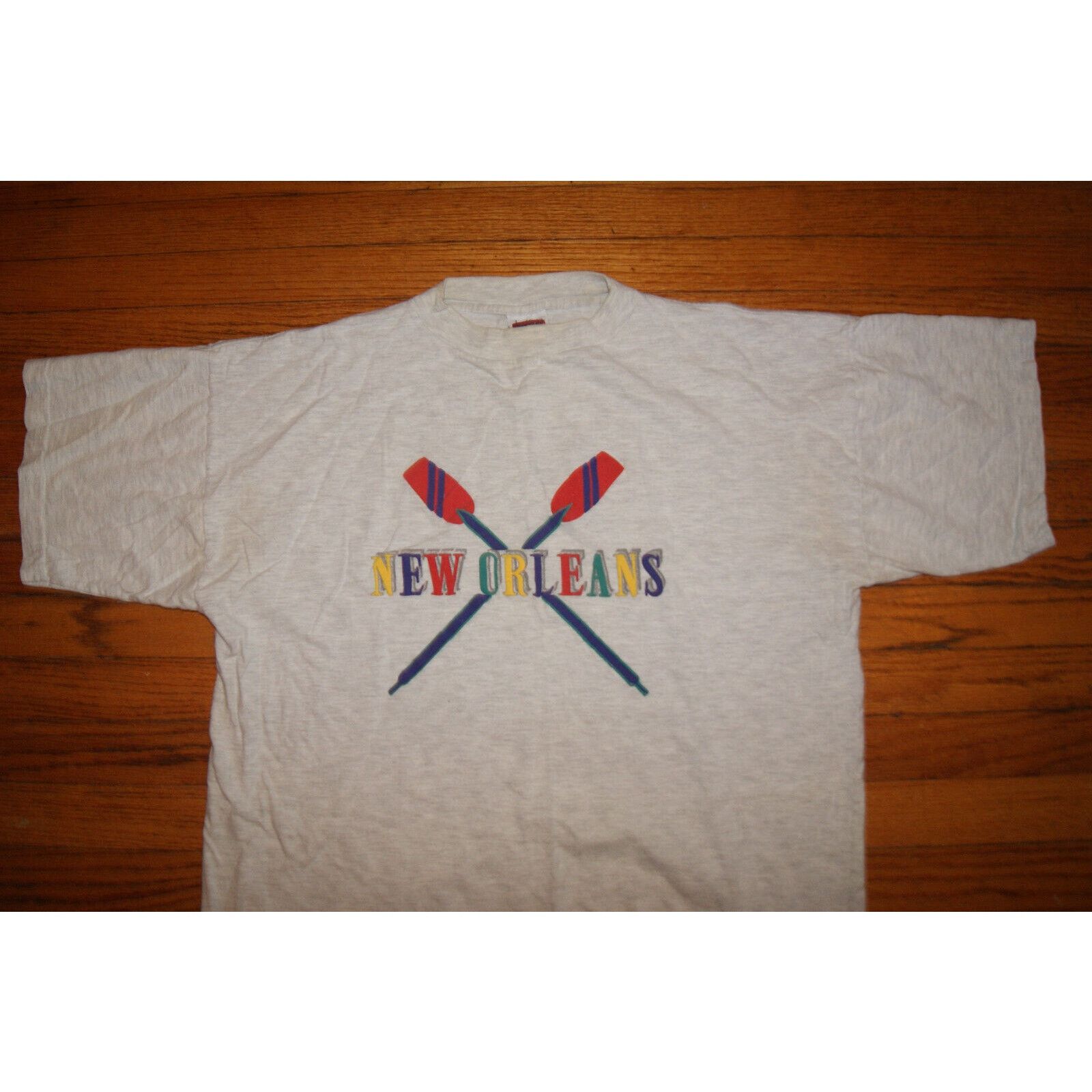 Other VTG New Orleans Colorful Puff Print L TShirt Single Stitch Size US L / EU 52-54 / 3 - 2 Thumbnail