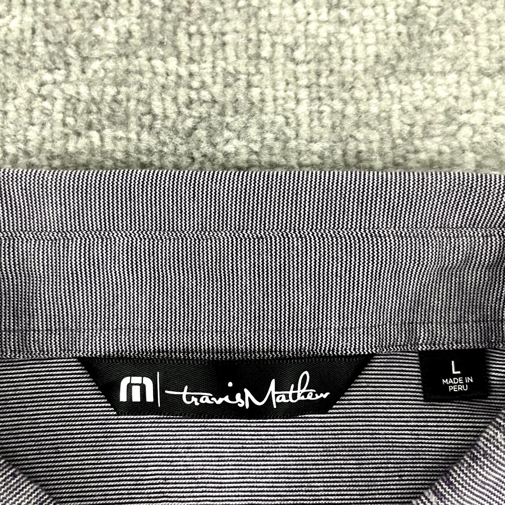 TravisMathew TRAVIS MATHEW Polo Shirt Mens Large Purple Golf Performance Casual Short Sleeve Polo Size US L / EU 52-54 / 3 - 3 Thumbnail