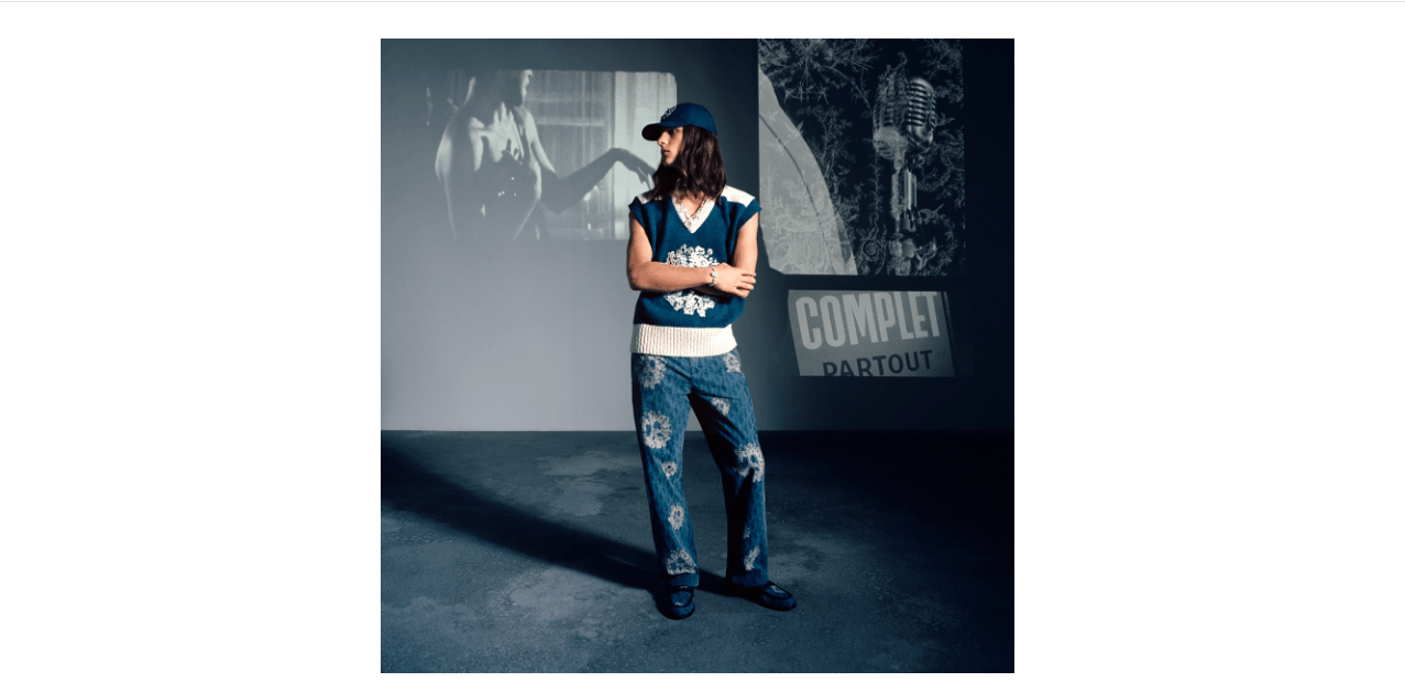 DENIM TEARS × Dior o1w1db10624 Size: OS / Baseball Cap in Navy Blue & White Size ONE SIZE - 9 Thumbnail