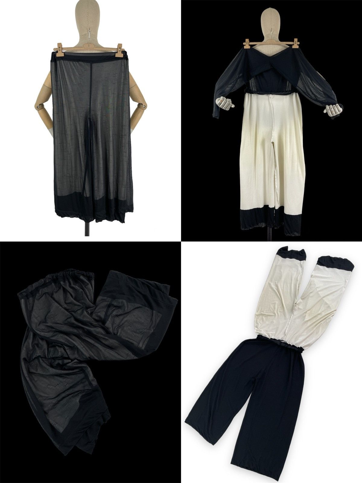 Designer × Rundholz RUNDHOLZ Oversize Germany Mesh Pantalone Trousers Joggers Wide Leg Pants Size 30" / US 8 / IT 44 - 1 Thumbnail